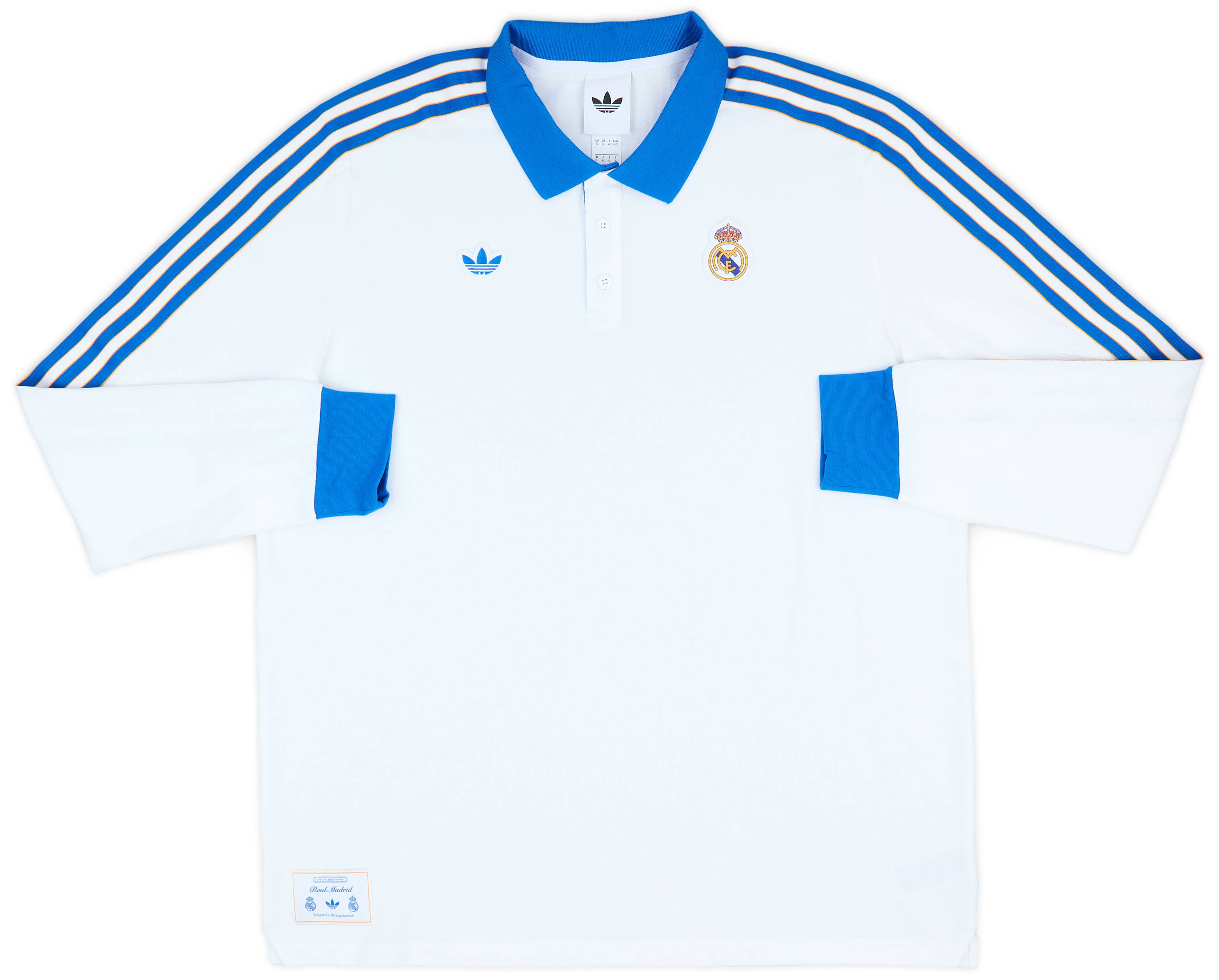 2025-26 Real Madrid adidas Originals Icon Polo L/S T-Shirt