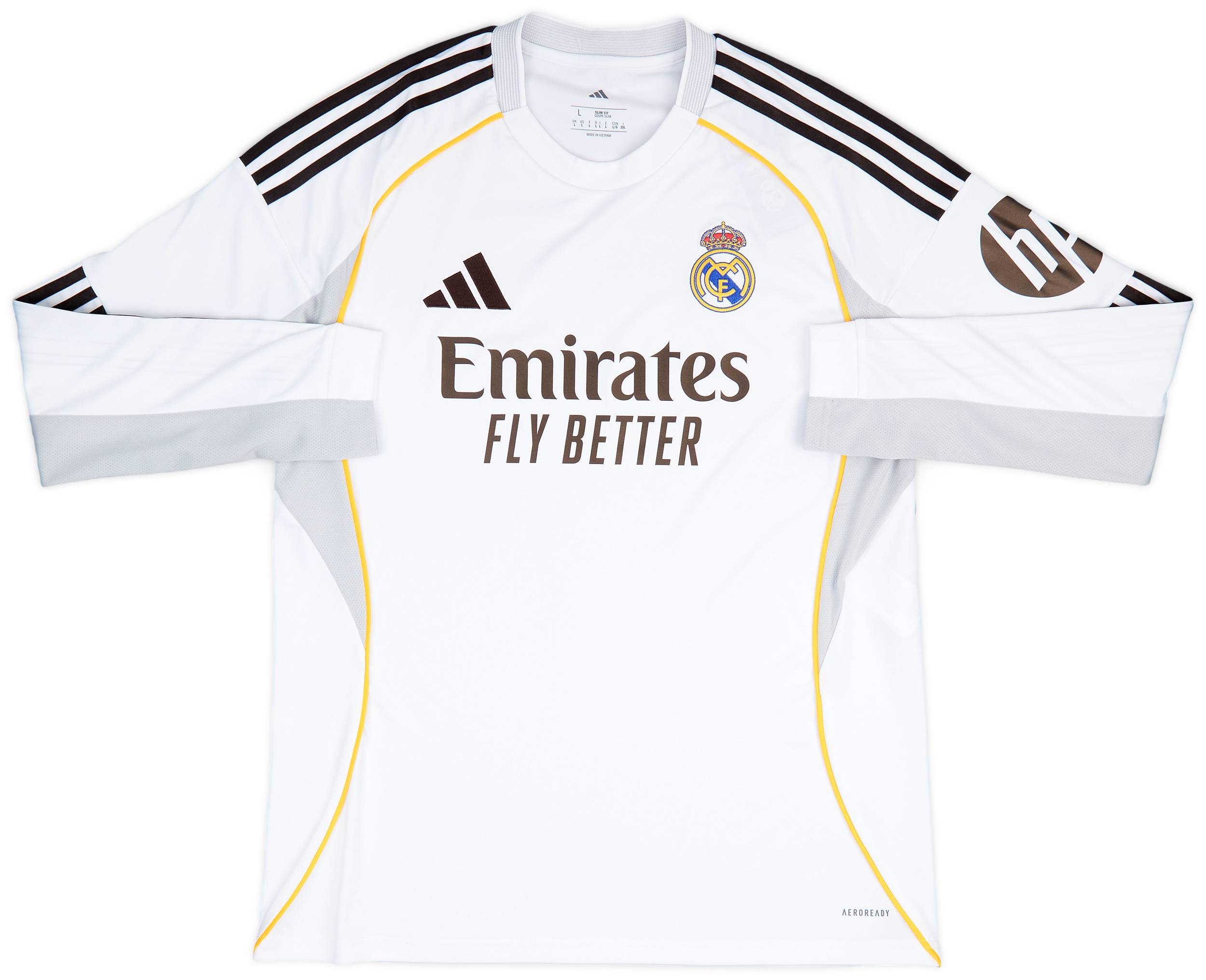 2025-26 Real Madrid Home L/S Shirt