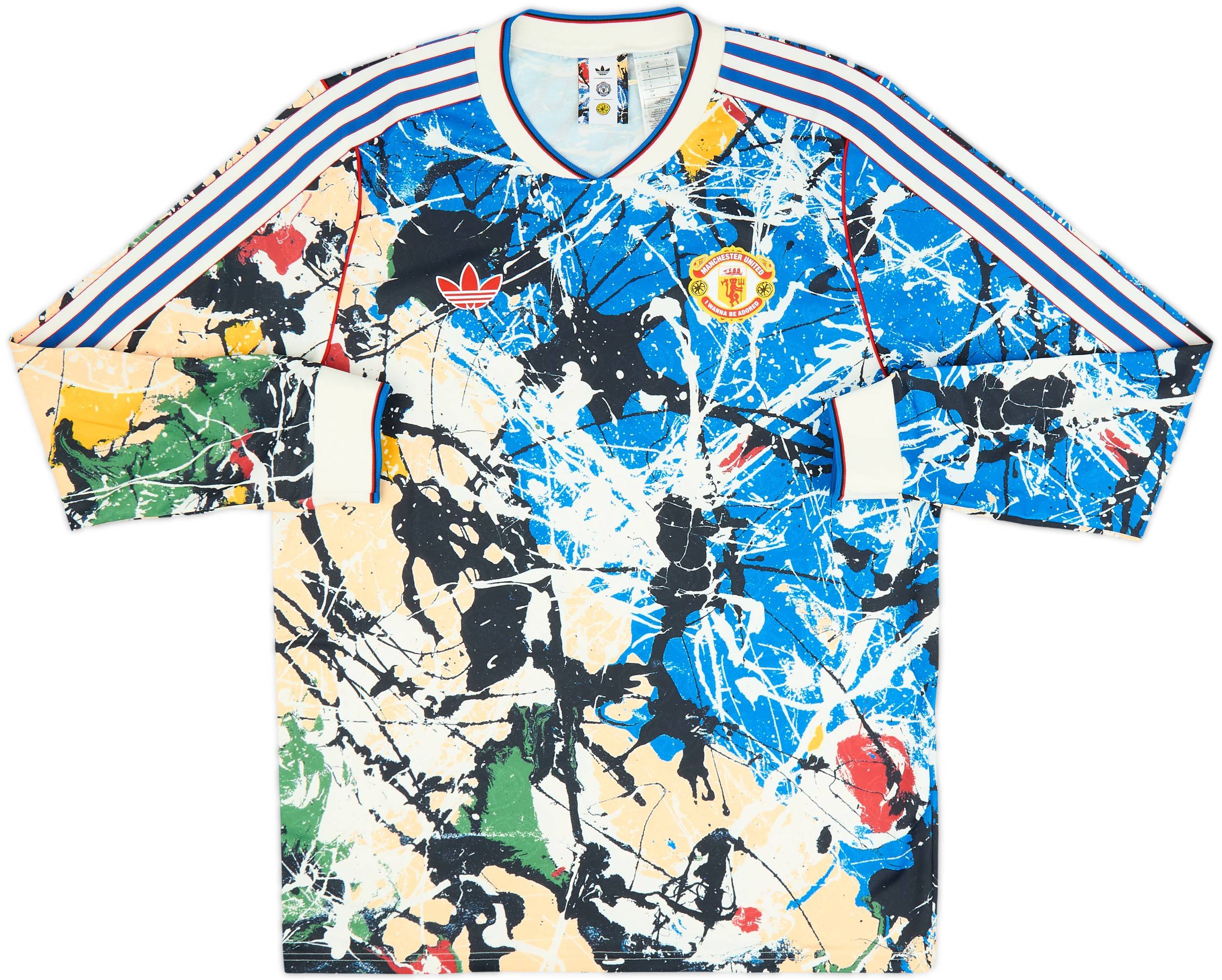 adidas THE STONE ROSES Tシャツ adidas Men's Manchester United x Stone Roses Original Long Sleeve