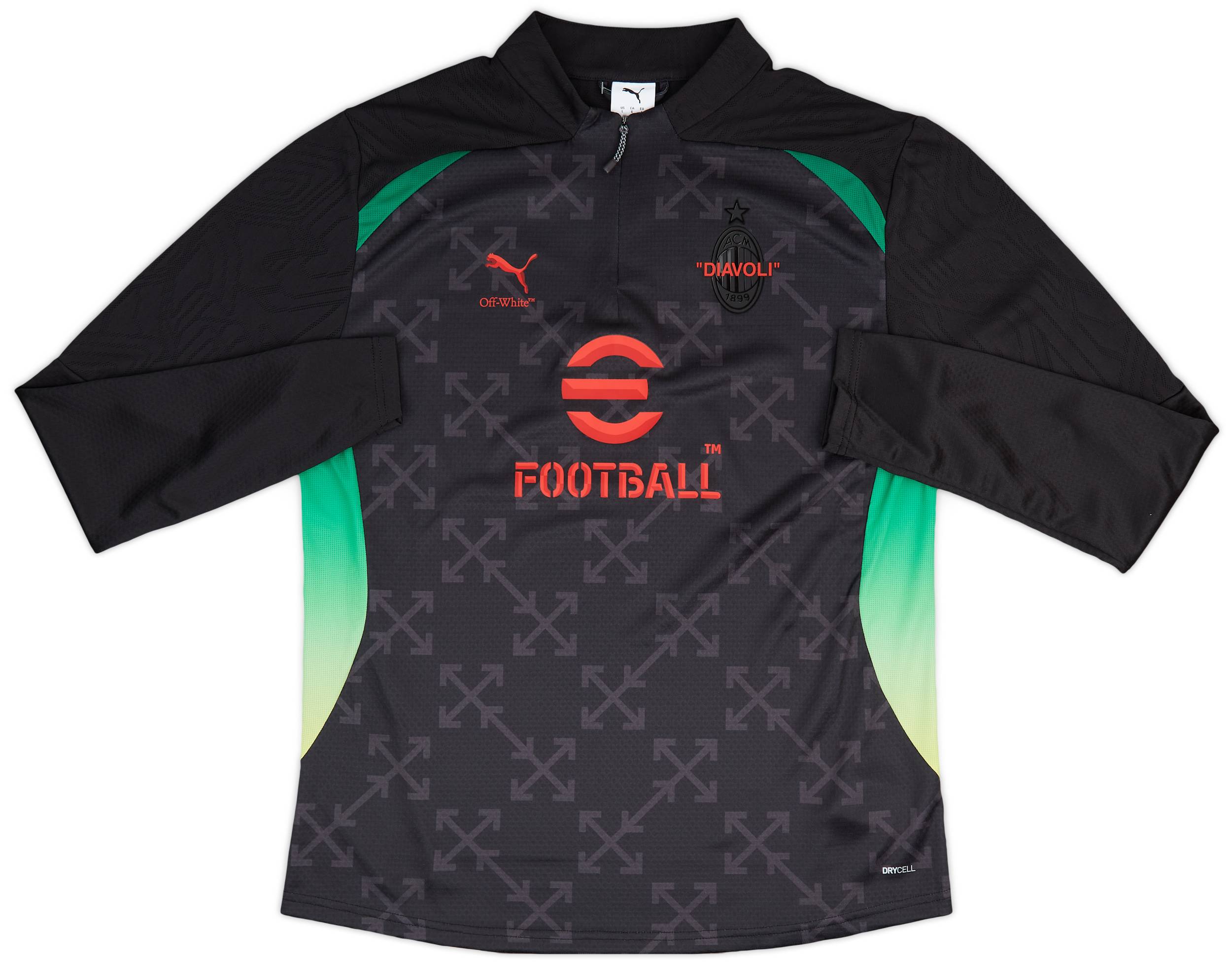 ★Puma x AC Milan x Off-White Goalkeeper Jersey関税込★ BLACK JERSEY PUMA X AC MILAN X OFF-WHITE™ 2024/25 | AC Milan