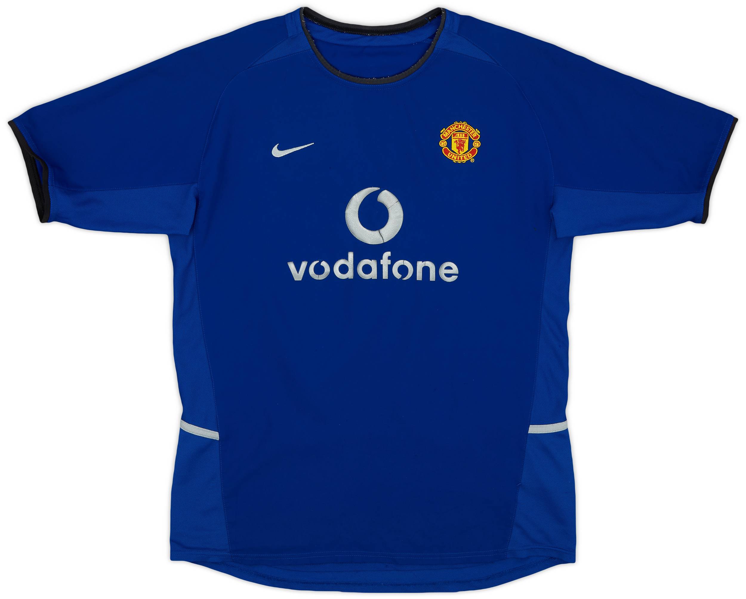 Manchester United ユニフォーム　希少　青 2002-03 Manchester United Third L/S Shirt v.Nistelrooy #10
