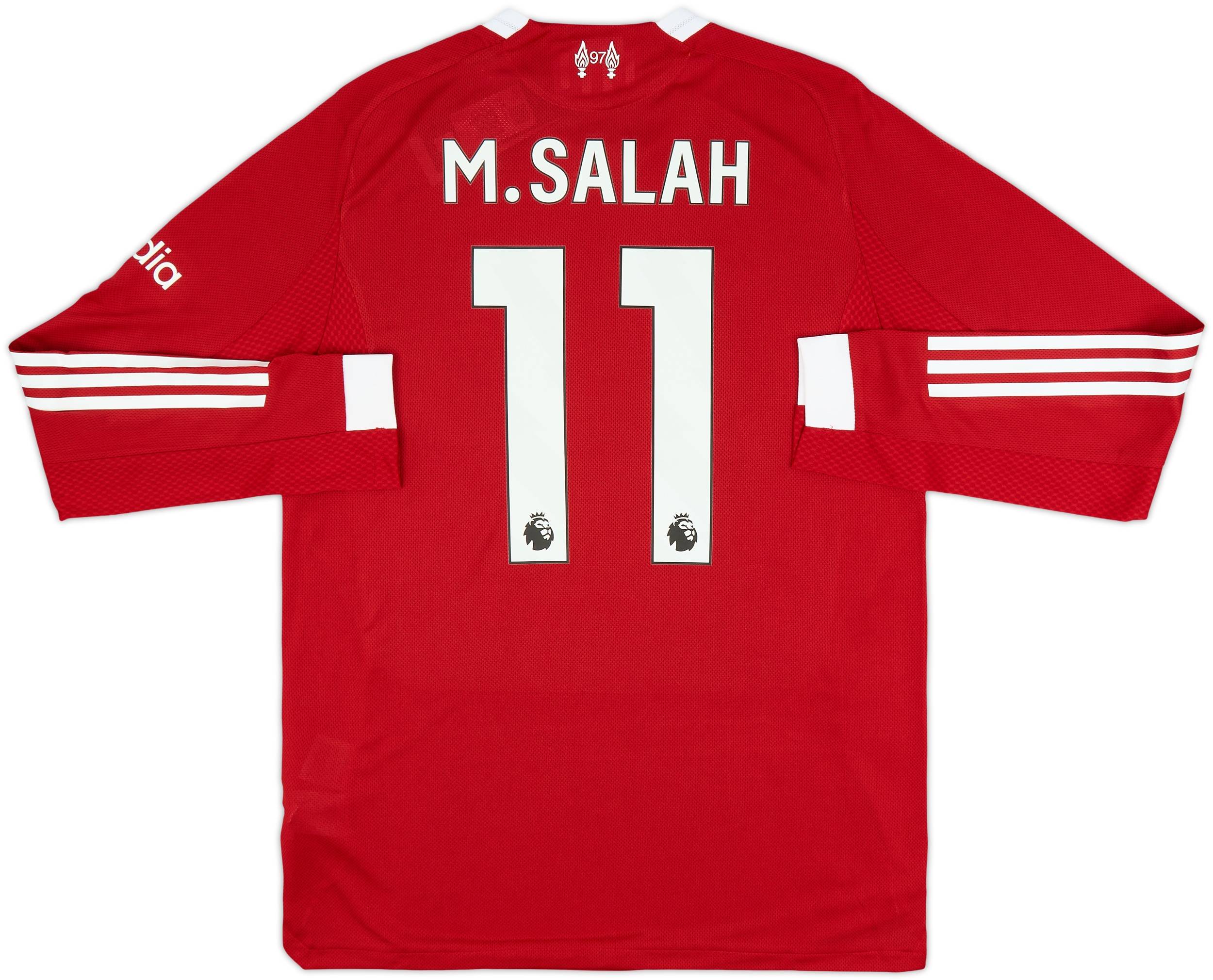 2025-26 Liverpool Authentic Home L/S Shirt M.Salah #11