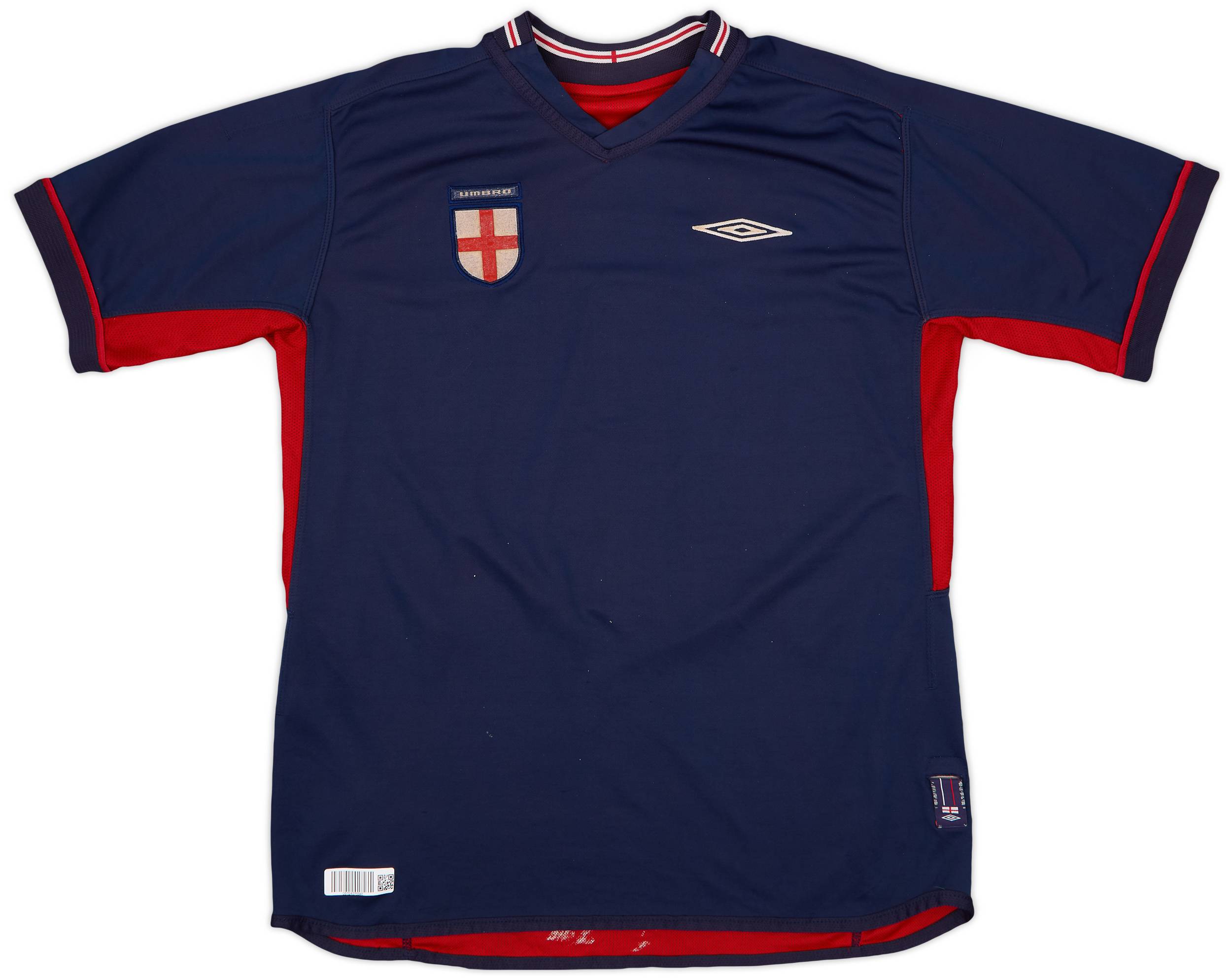 2002-04 England Away L/S Shirt Gerrard #4 - 5/10 - (XL)