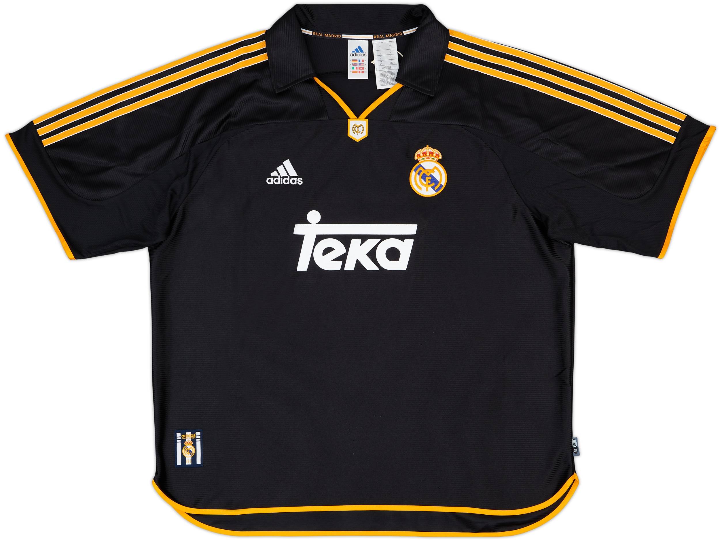 1999-00 Real Madrid adidas Reissue Away Shirt R.Carlos #3