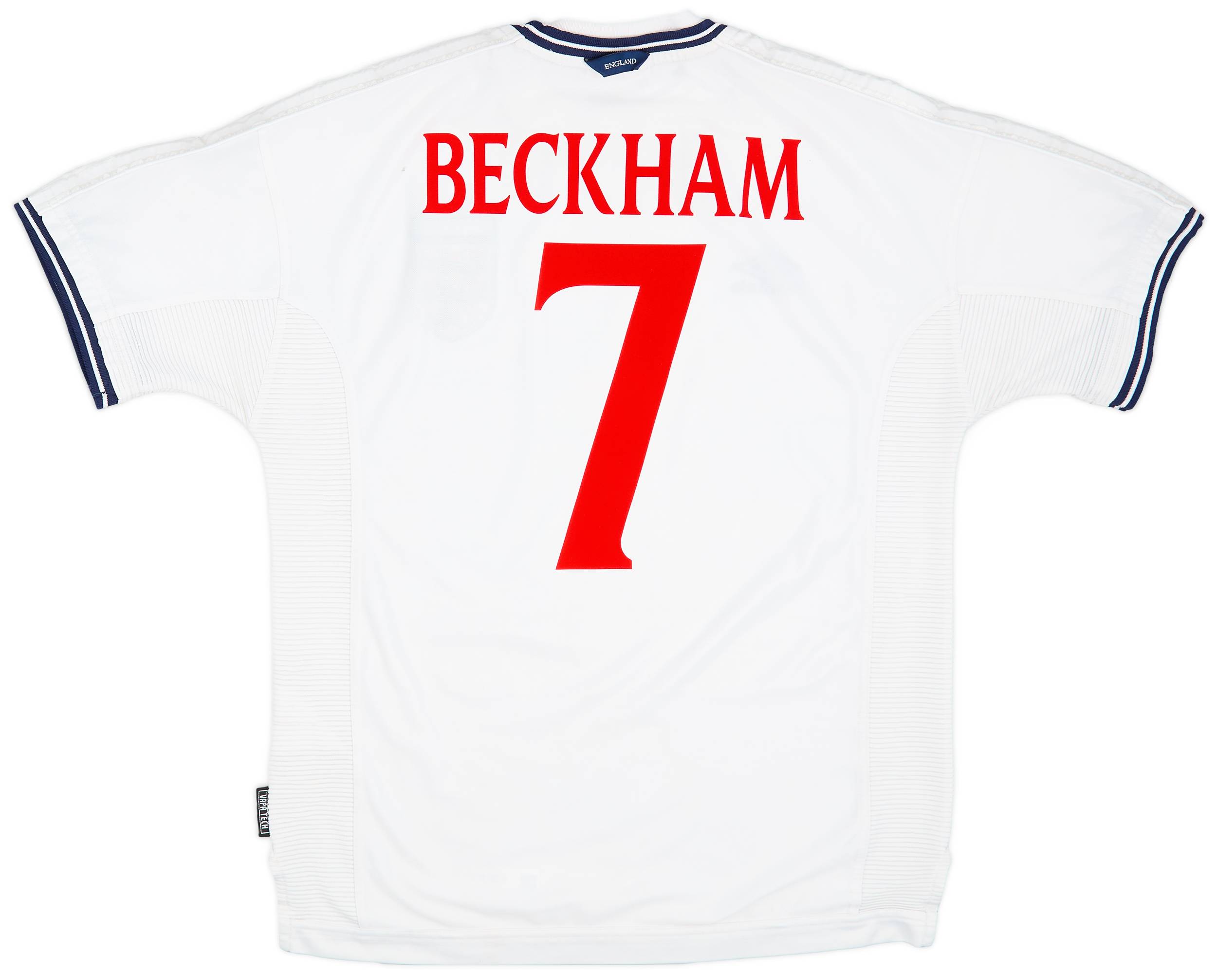 【正規取扱店】 1999-01 #7 Beckham Shirt Home England トップス
