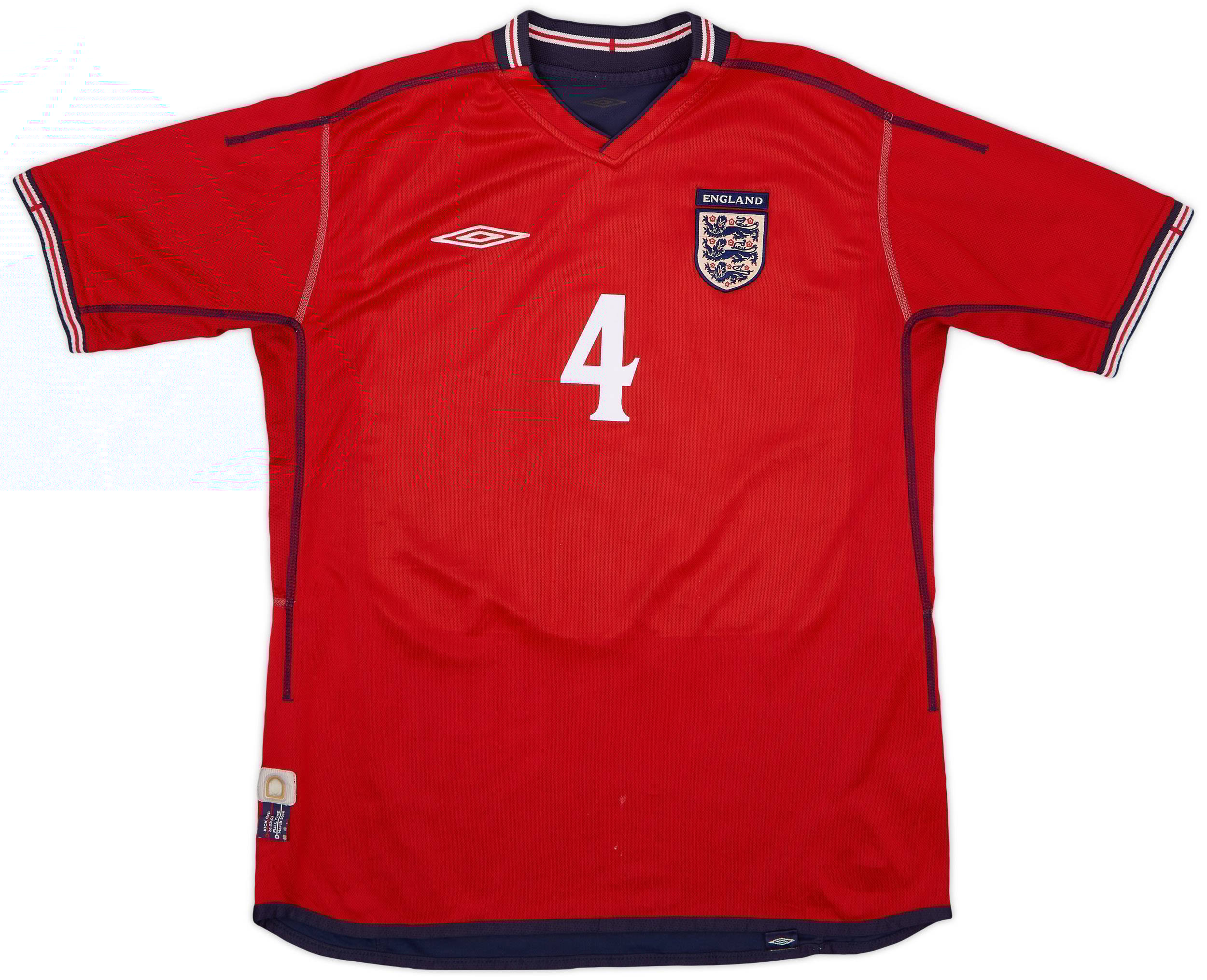 人気の贈り物が 2002-04 England Away Shirt Gerrard #4 - 5/10 - (L) ウェア