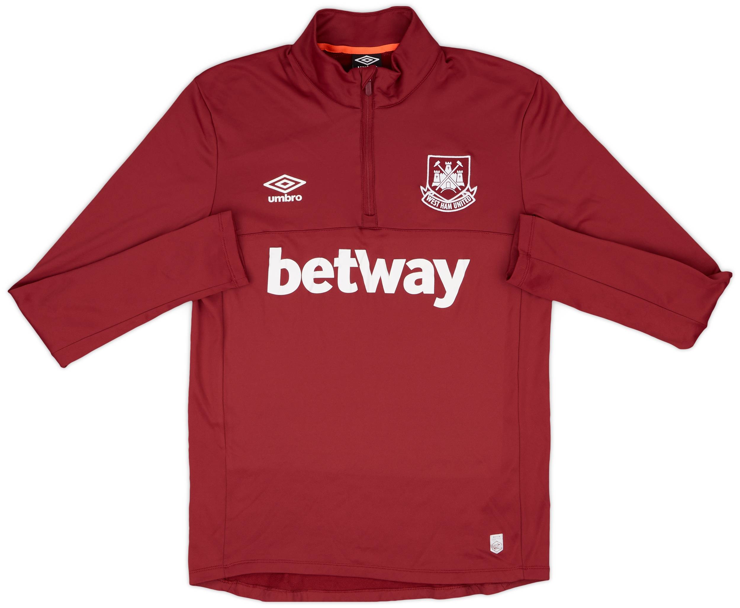 独特の素材 Ham West 2018-19 Umbro (M) - 6/10 - Top Drill Zip 1/4 ウェア
