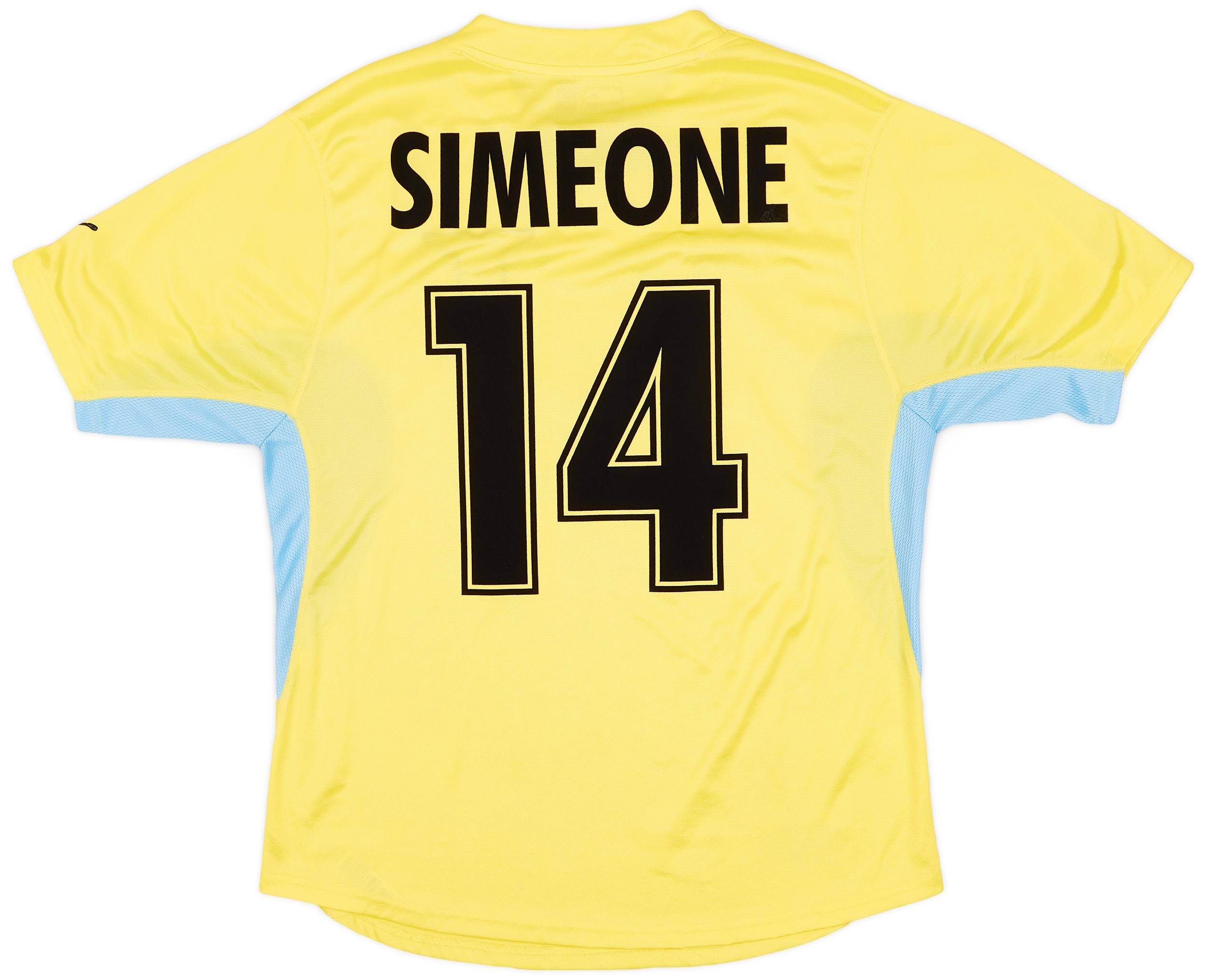 2001-02 Lazio Away Shirt Simeone #14 - 8/10 - (XL)
