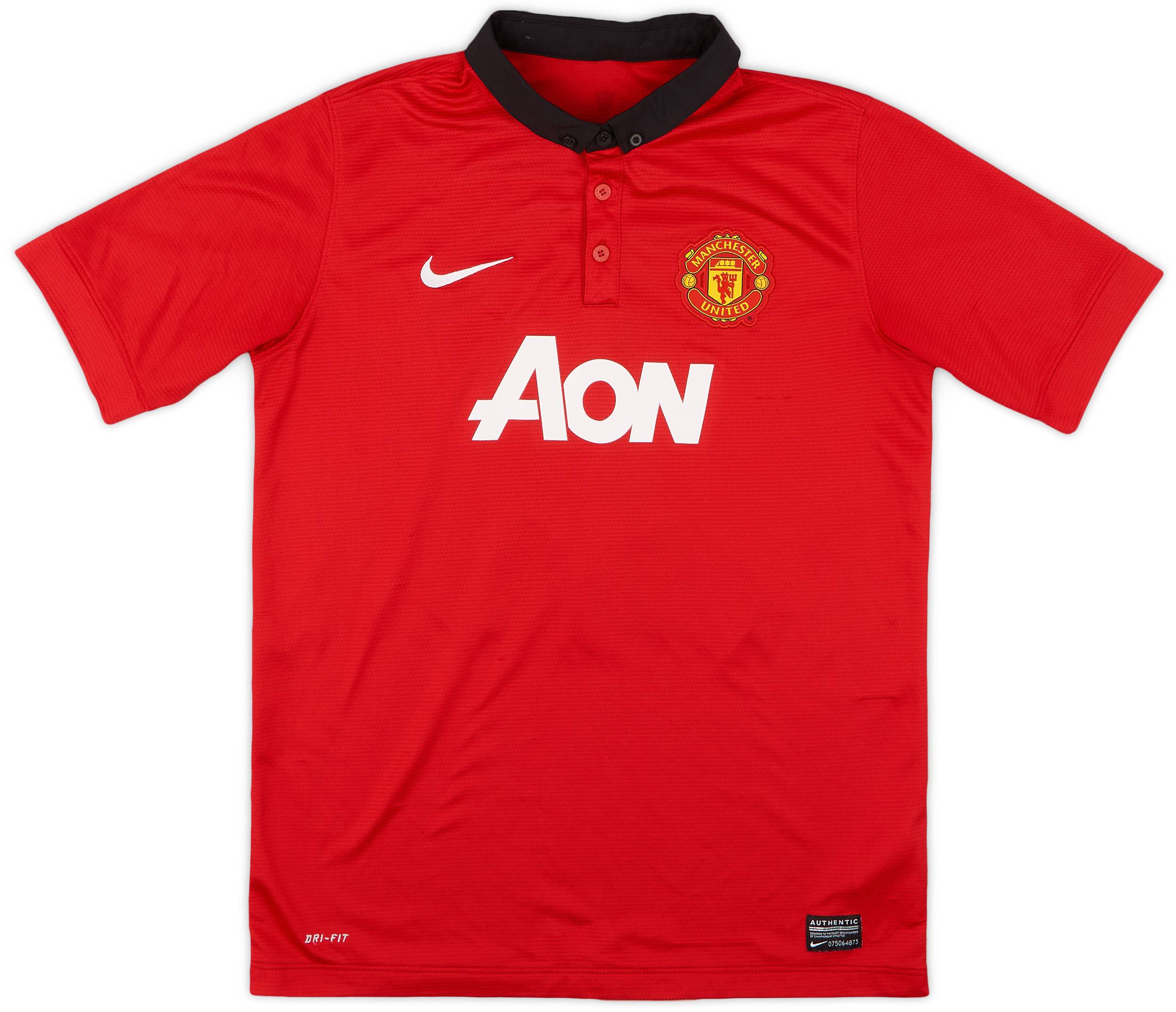 2013-14 Manchester United Home Shirt Champions #20 - 8/10