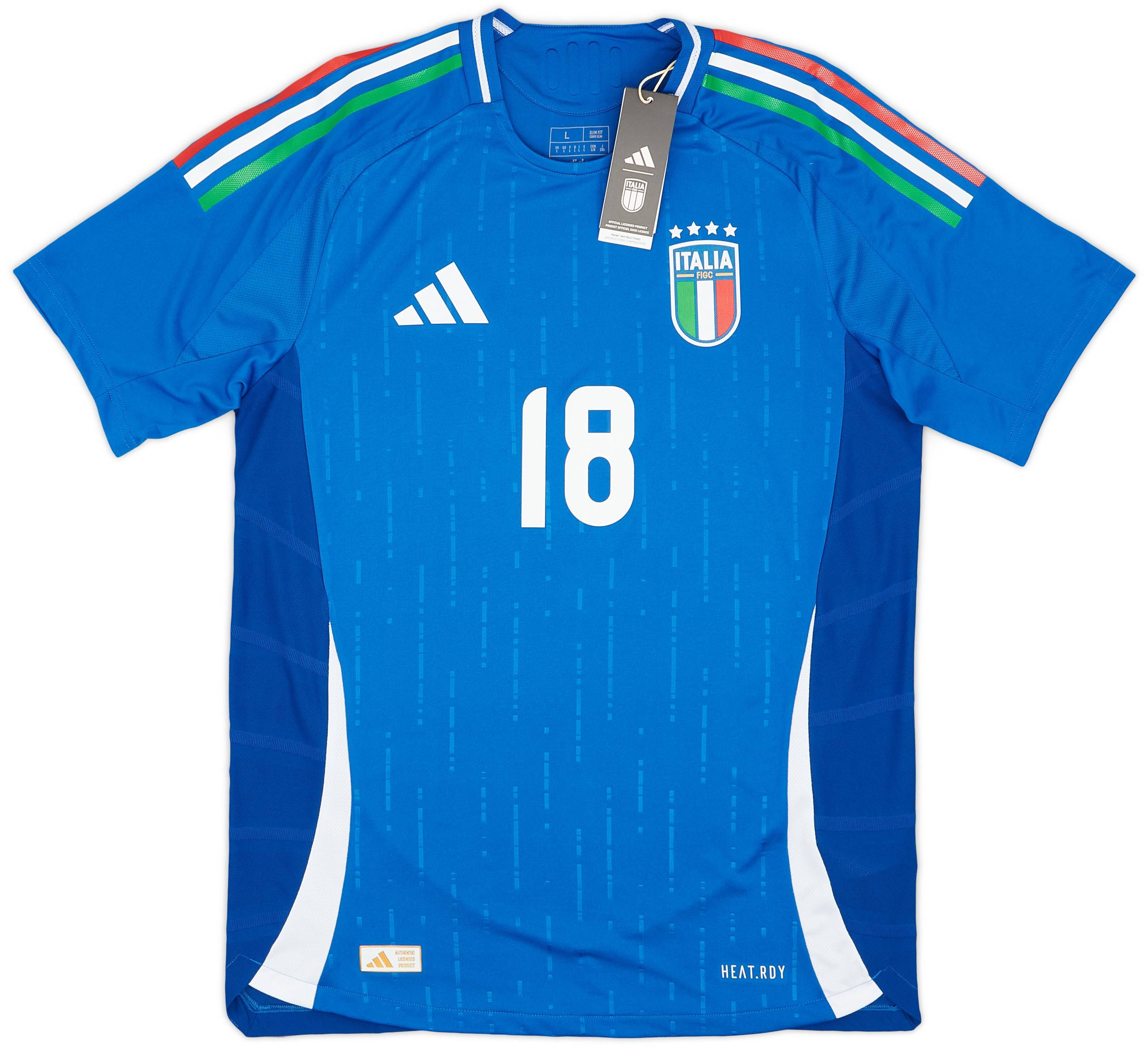2024-25 Italy Authentic Home Shirt Barella #18