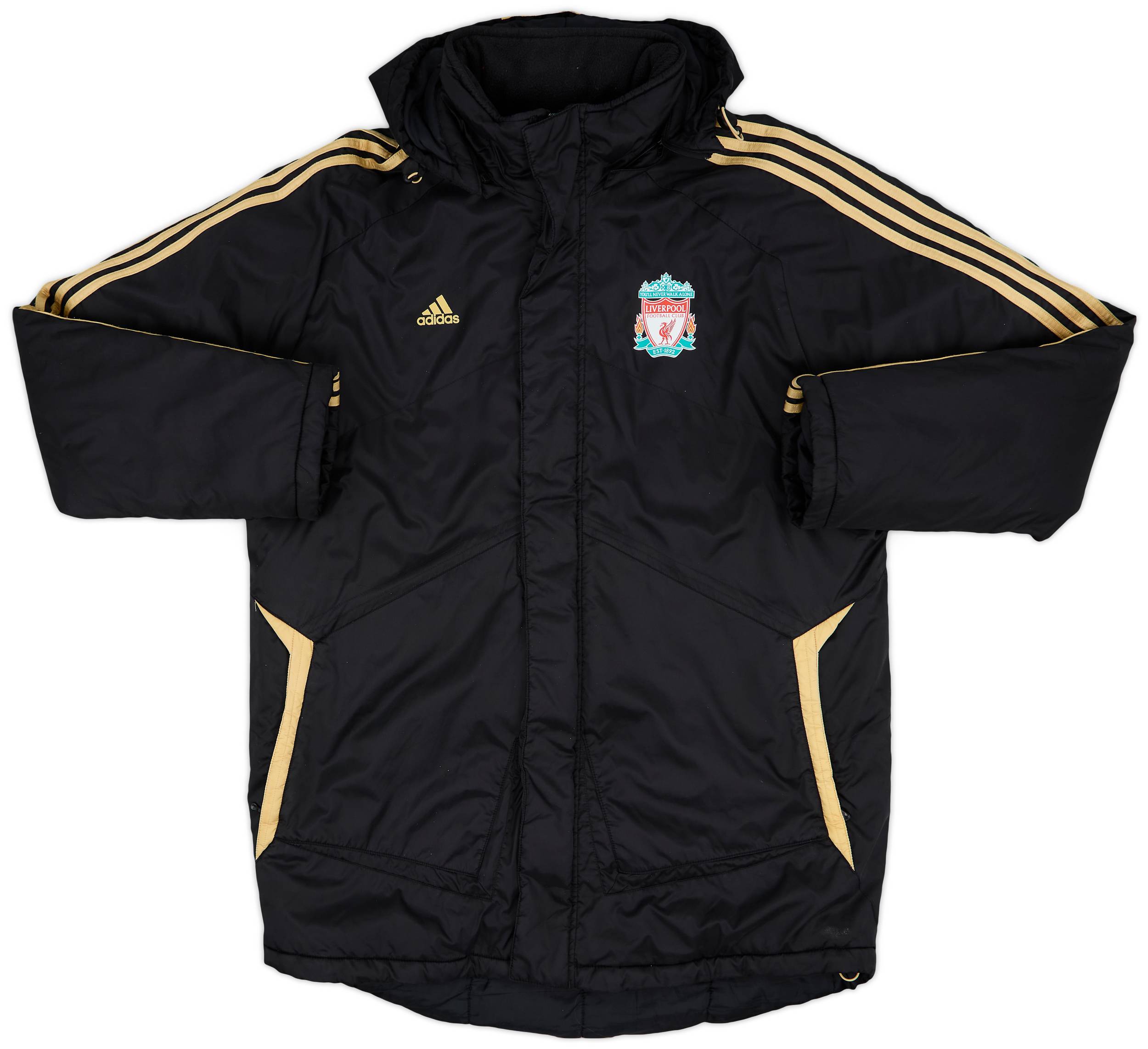 ウェア adidas liverpool 2008-09 Liverpool adidas Padded Bench Coat - 8/10 - (L/XL)