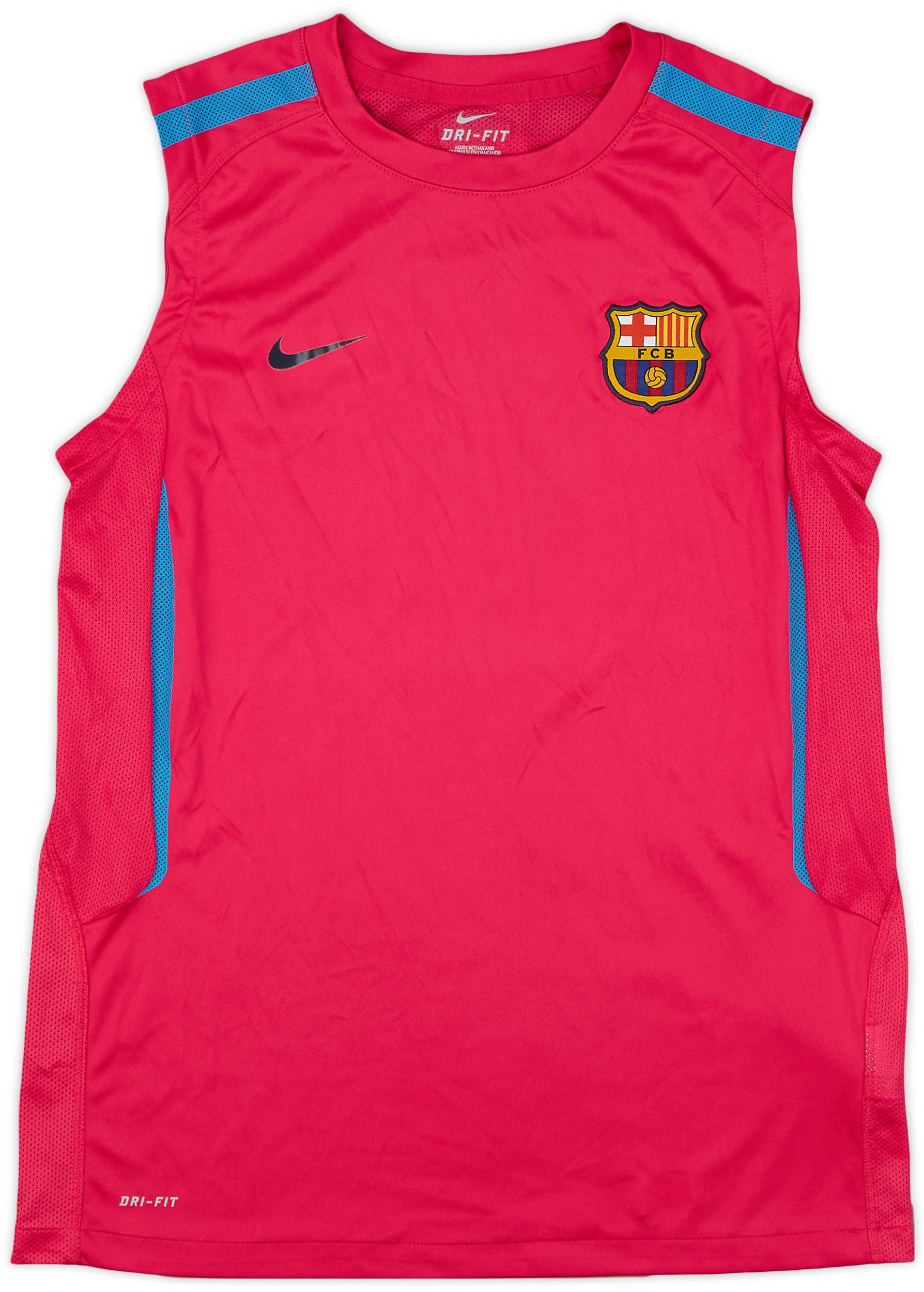 ウェア Barcelona 2011 sleeveless training wear 2010-11 Barcelona Nike Training Vest - 9/10 - (XL.Boys)