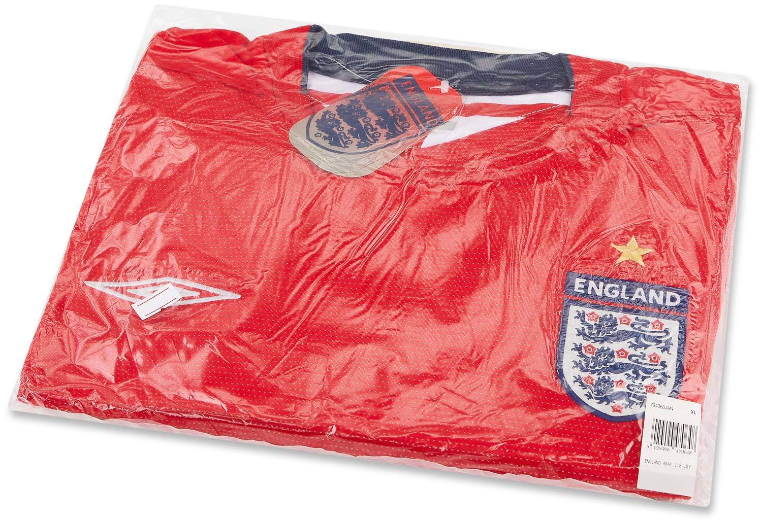 2004-06 England Away L/S Shirt *New w/ Defects* XXL