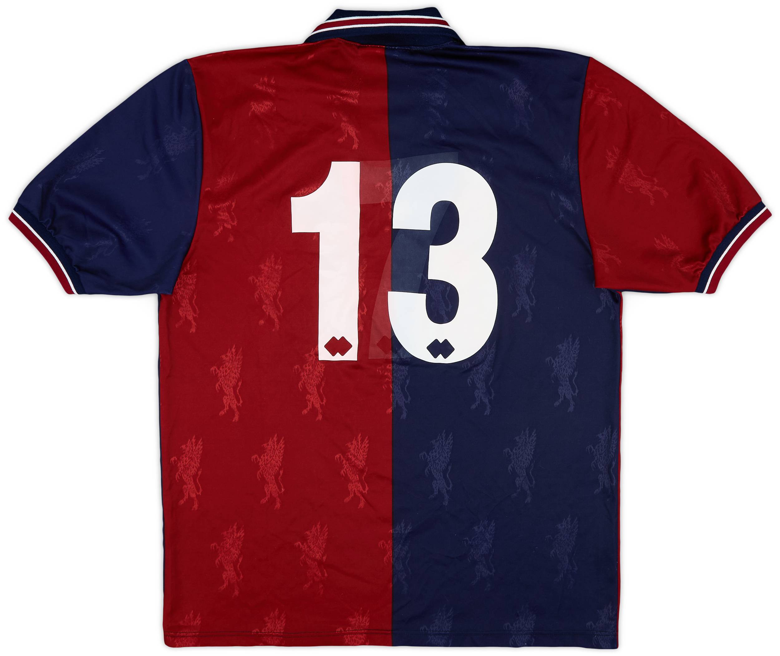 第一ネット Shirt Home Genoa 1994-95 #13 (XL) - 5/10 - ウェア