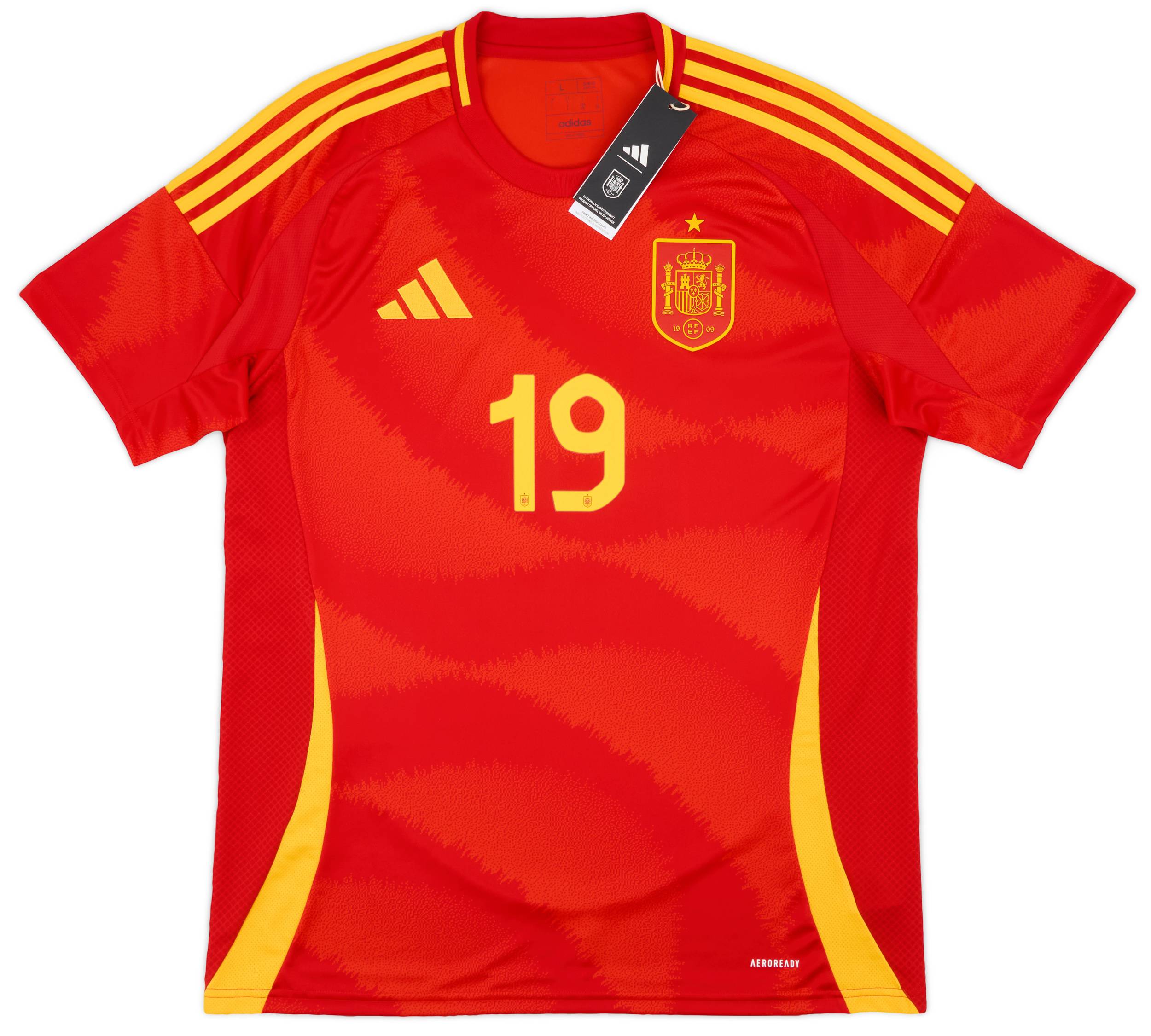 2024 スペイン代表ユニフォーム 19番 LAMINE YAMAL 楽天市場】【スピード出荷】アディダス 2024 スペイン代表 #19