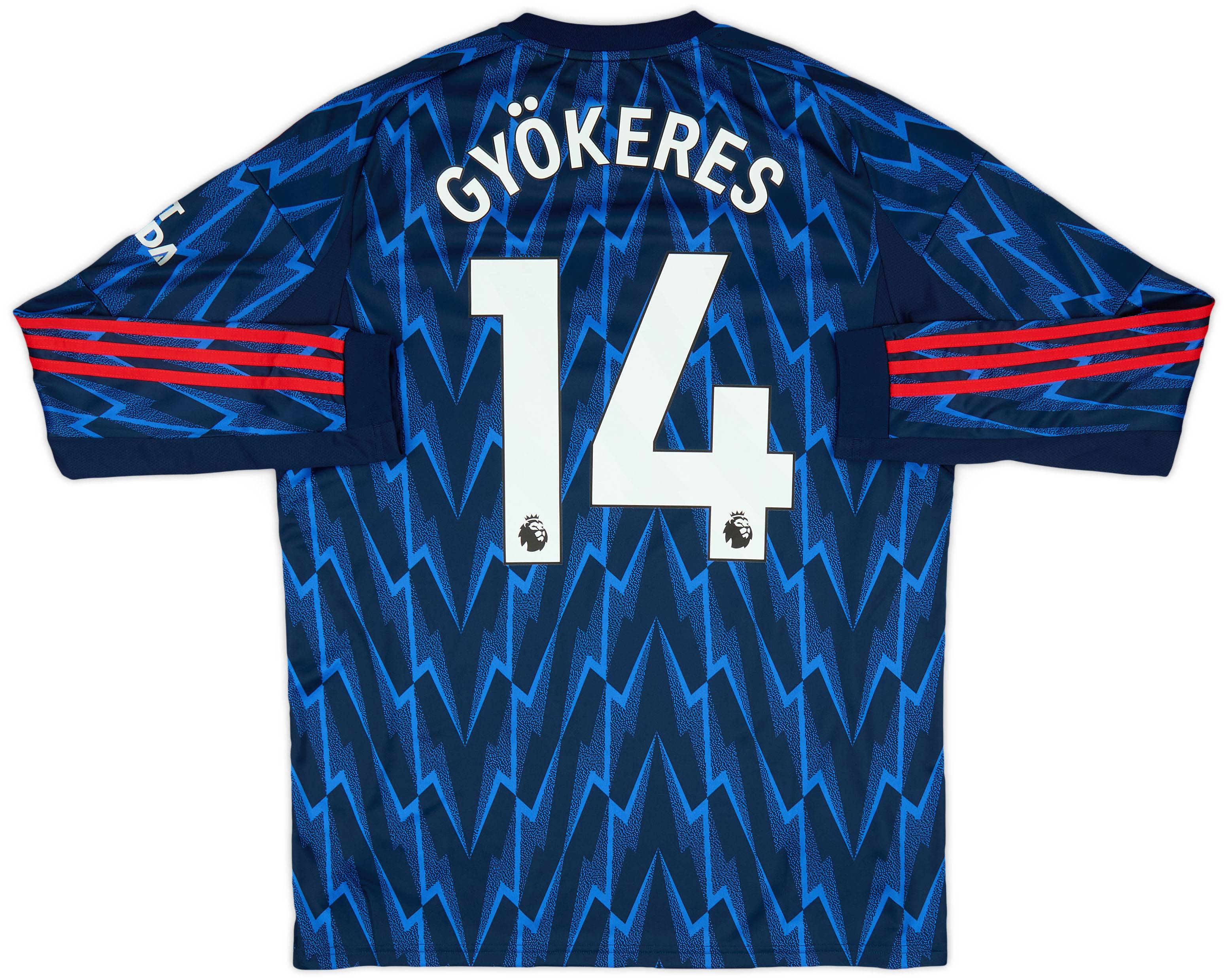 新品（14 番 GYÖKERES）2025 年アーセナルユニフォーム M adidas Arsenal Home L/S Authentic Gyökeres 14 Jersey 2025