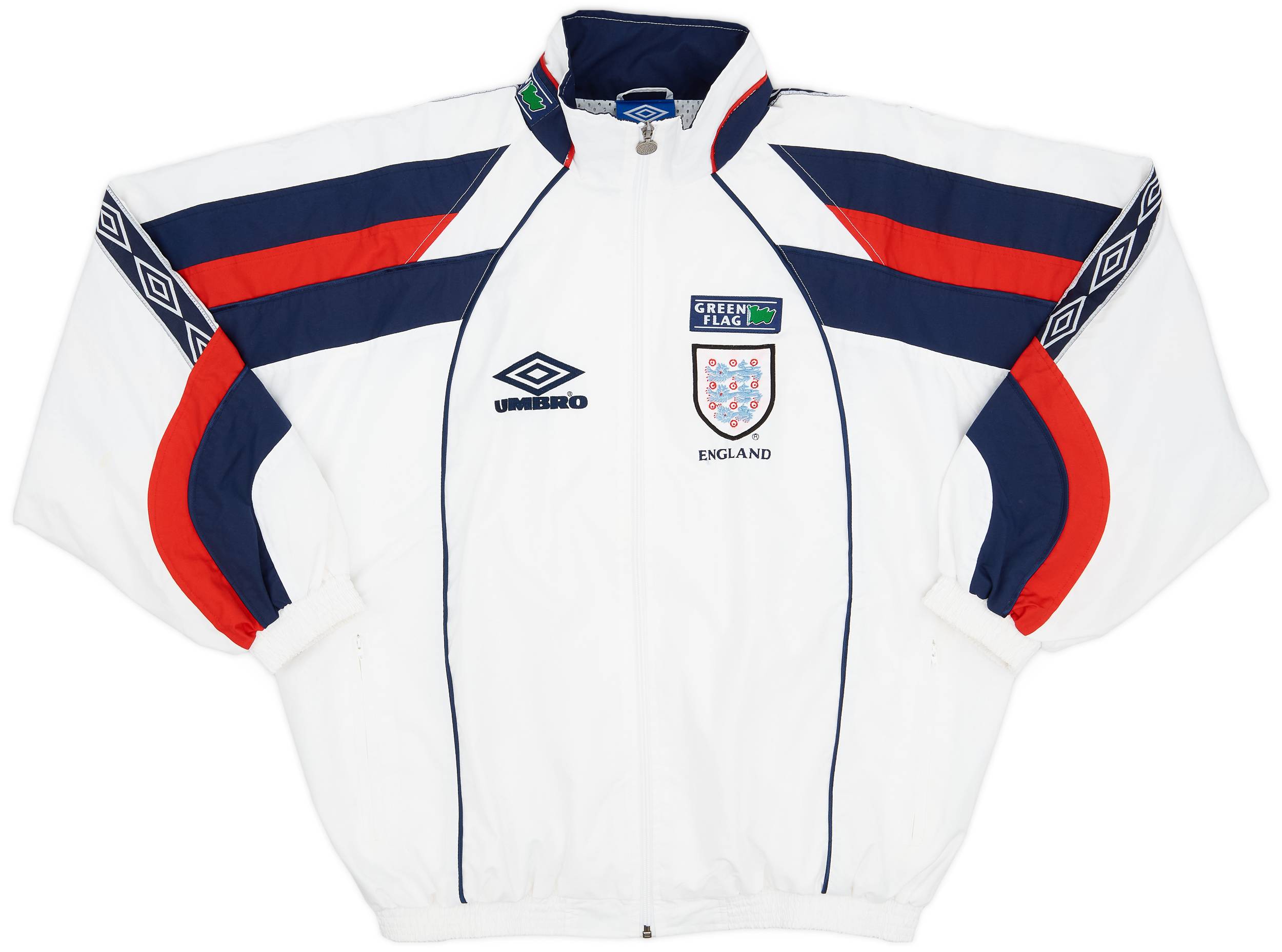 1998-00 England Umbro Track Jacket - 9/10 - (XL)