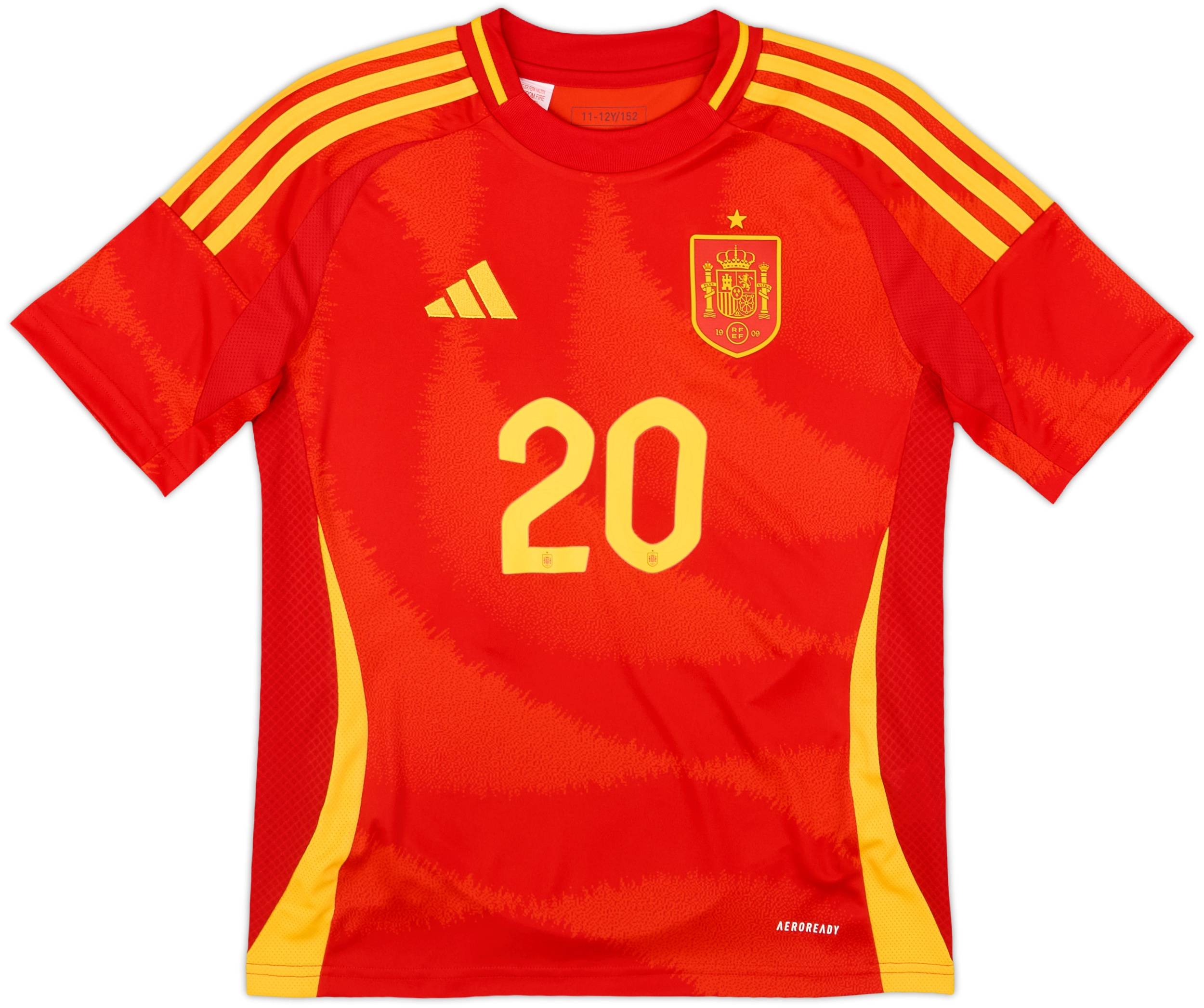 2024-25 Spain Home Shirt Pedri #20 (KIDS)