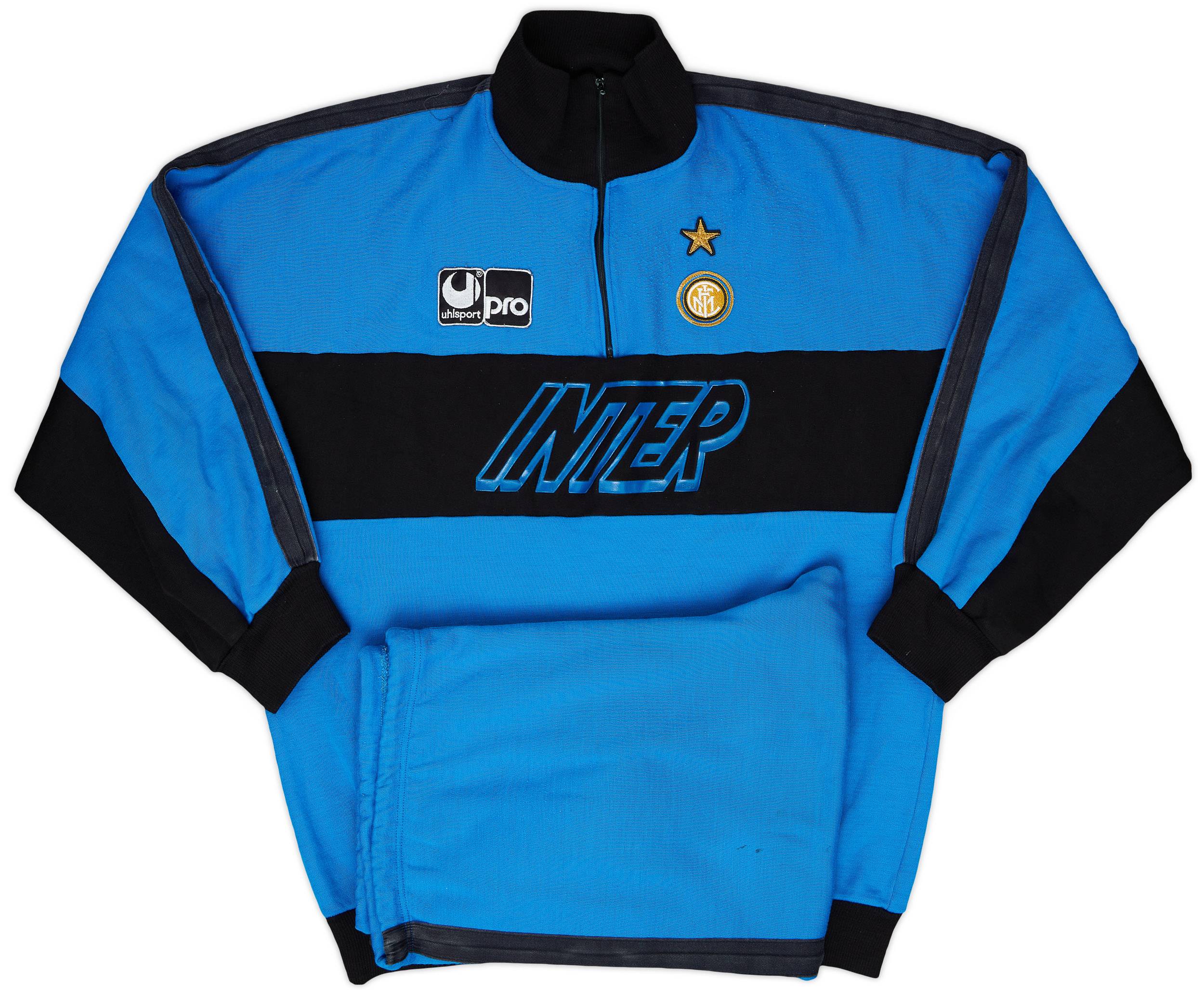 1990-91 Inter Milan Uhlsport Tracksuit - 8/10 - (L)