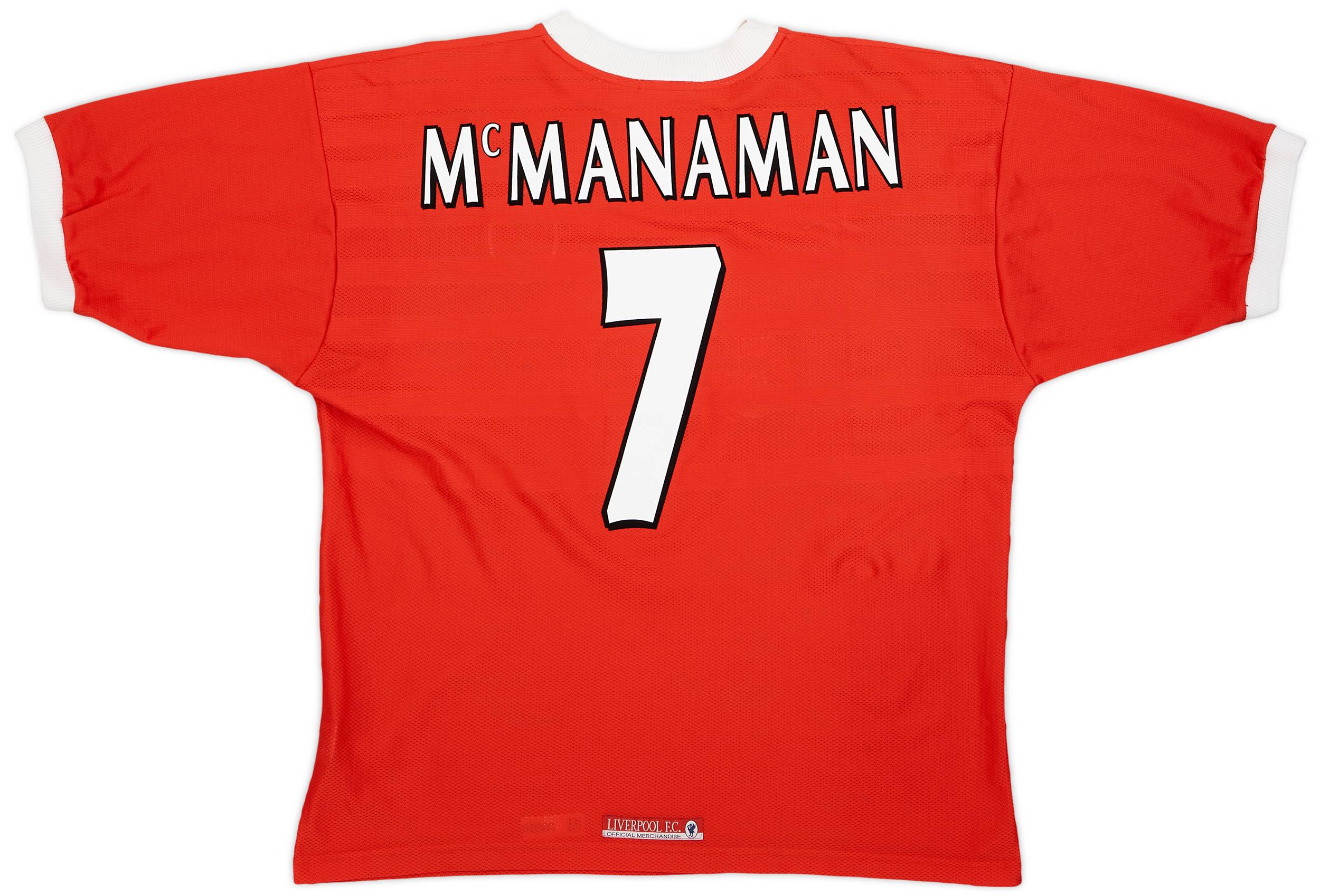 1998-00 Liverpool Home Shirt McManaman #7 - 9/10 - (XL)