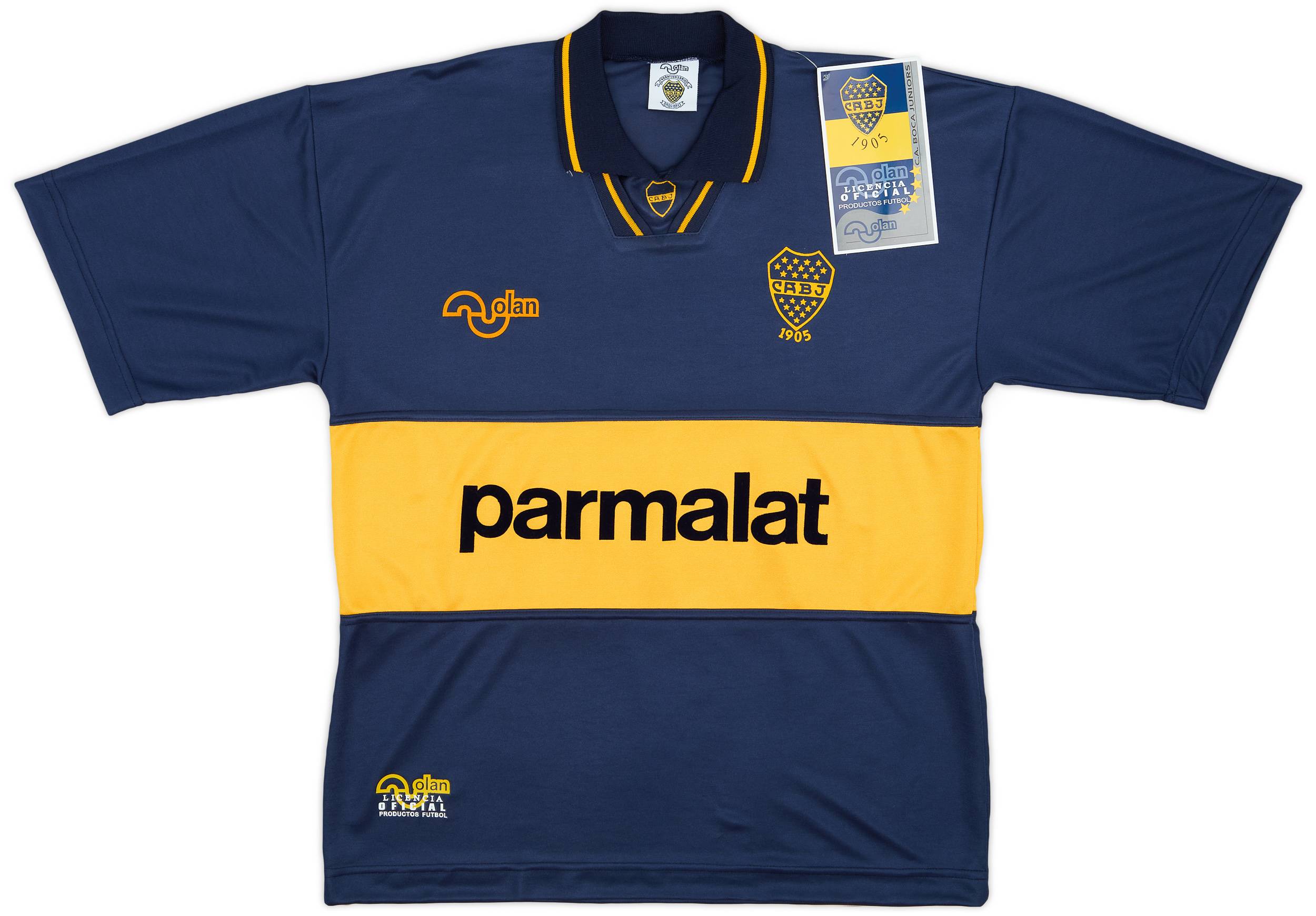 Boca Juniors CABJ 1905 Football Crest T-Shirt (100% Cotton