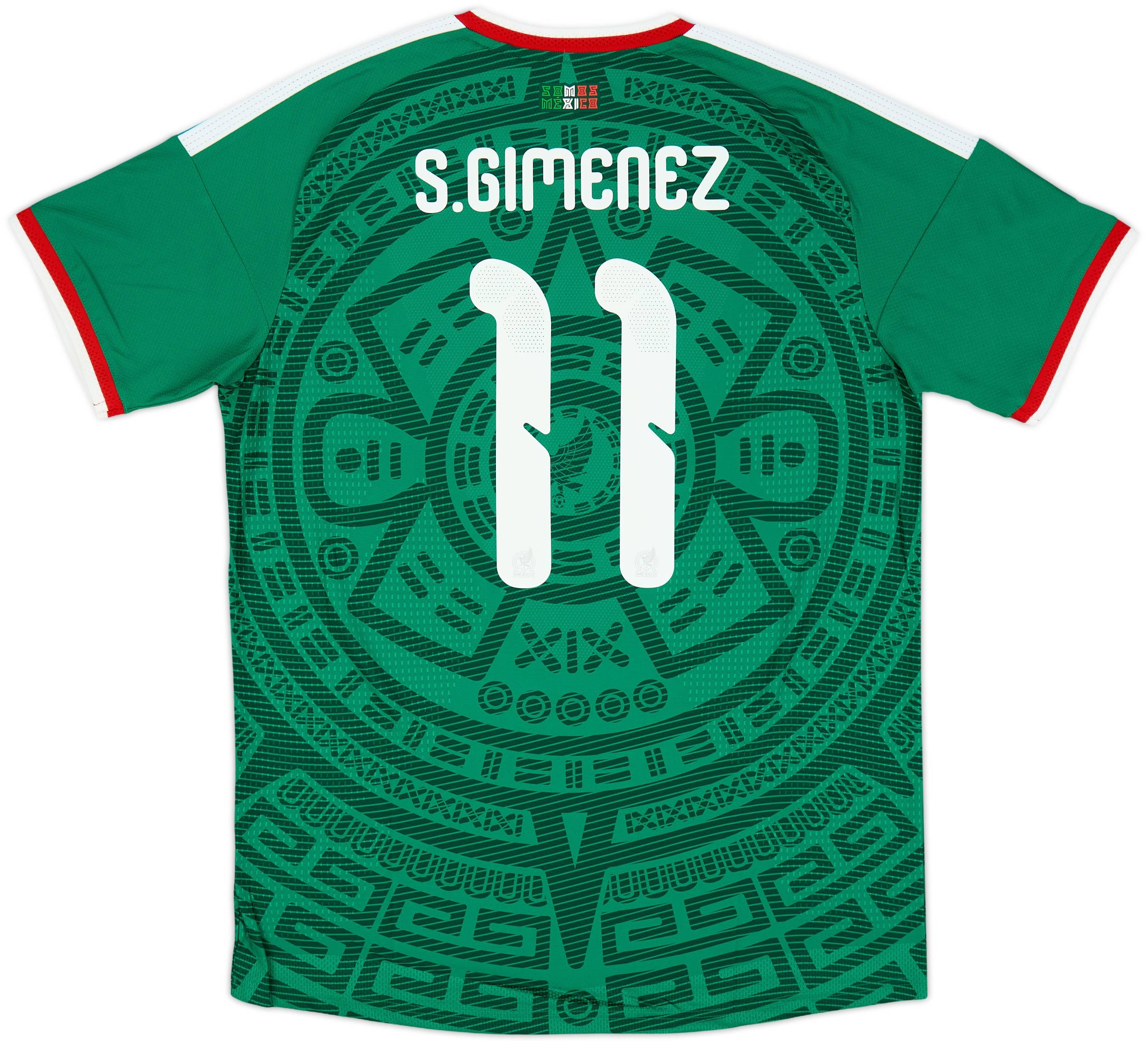 2026-27 Mexico Authentic Home Shirt Gimenez #11
