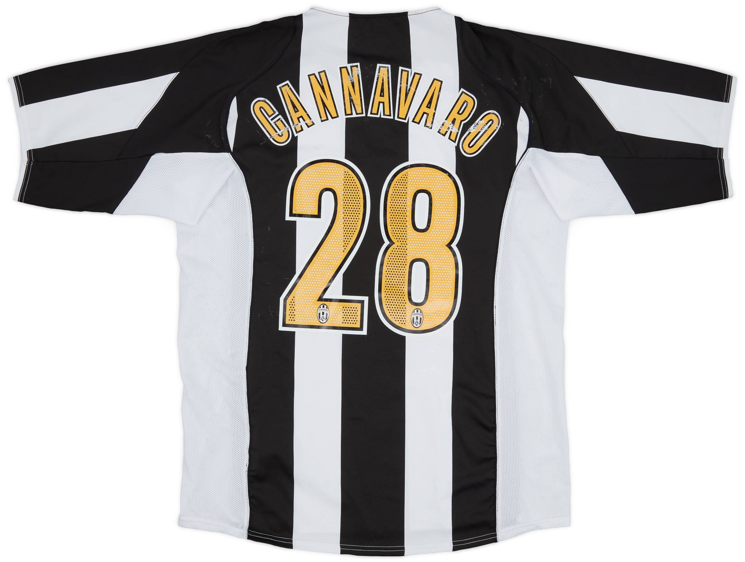 2004-05 Juventus Home Shirt Cannavaro #28 - 5/10 - (L)