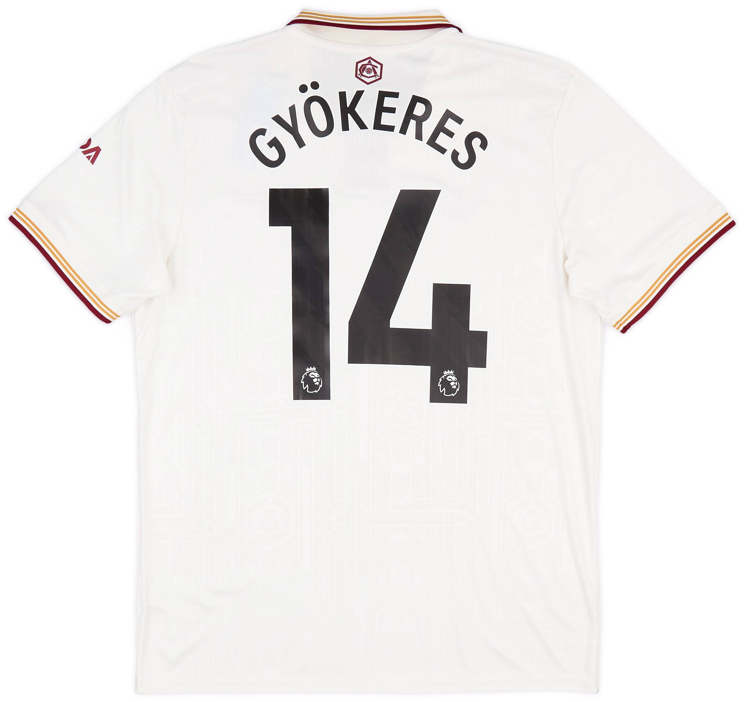 アーセナル GYÖKERES 14番 シャツ 2XL アーセナル GYÖKERES 14 2XL