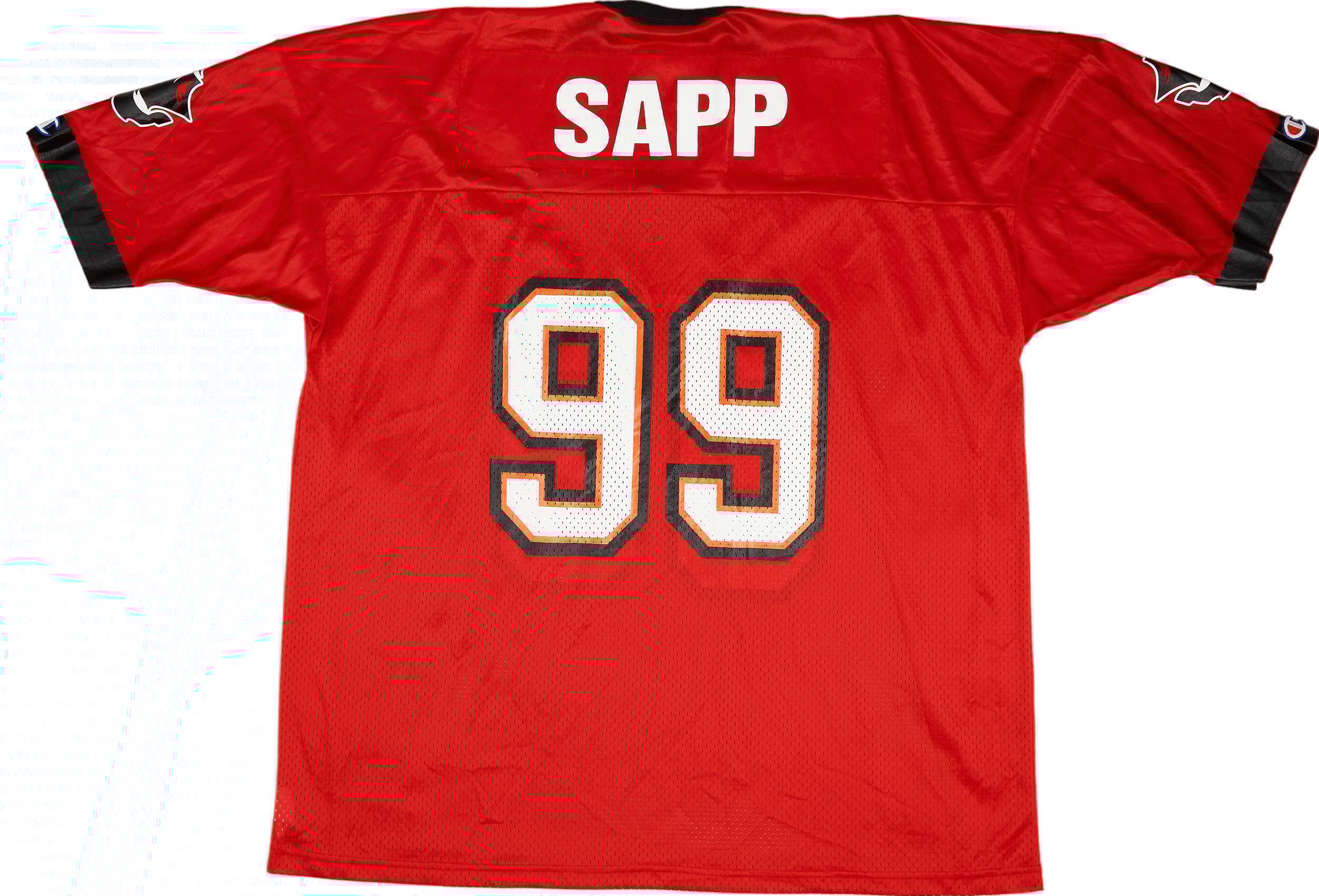 NFL SAPP 99番 シャツ XL 1997-00 Tampa Bay Buccaneers Sapp #99 Champion Home Jersey