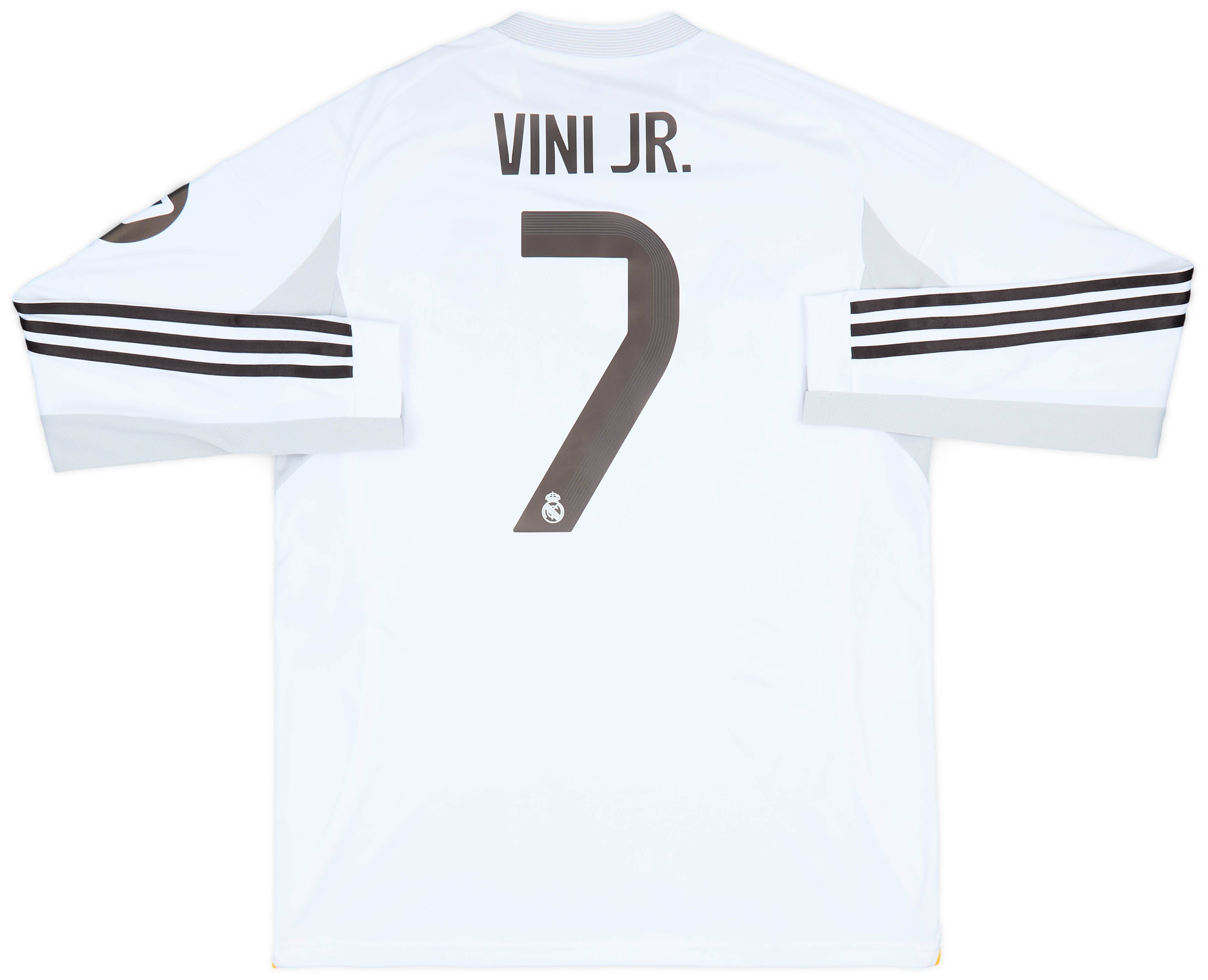 高評価のクリスマスプレゼント Shirt L/S Home Madrid Real 2025-26 Vini #7 Jr. ウェア