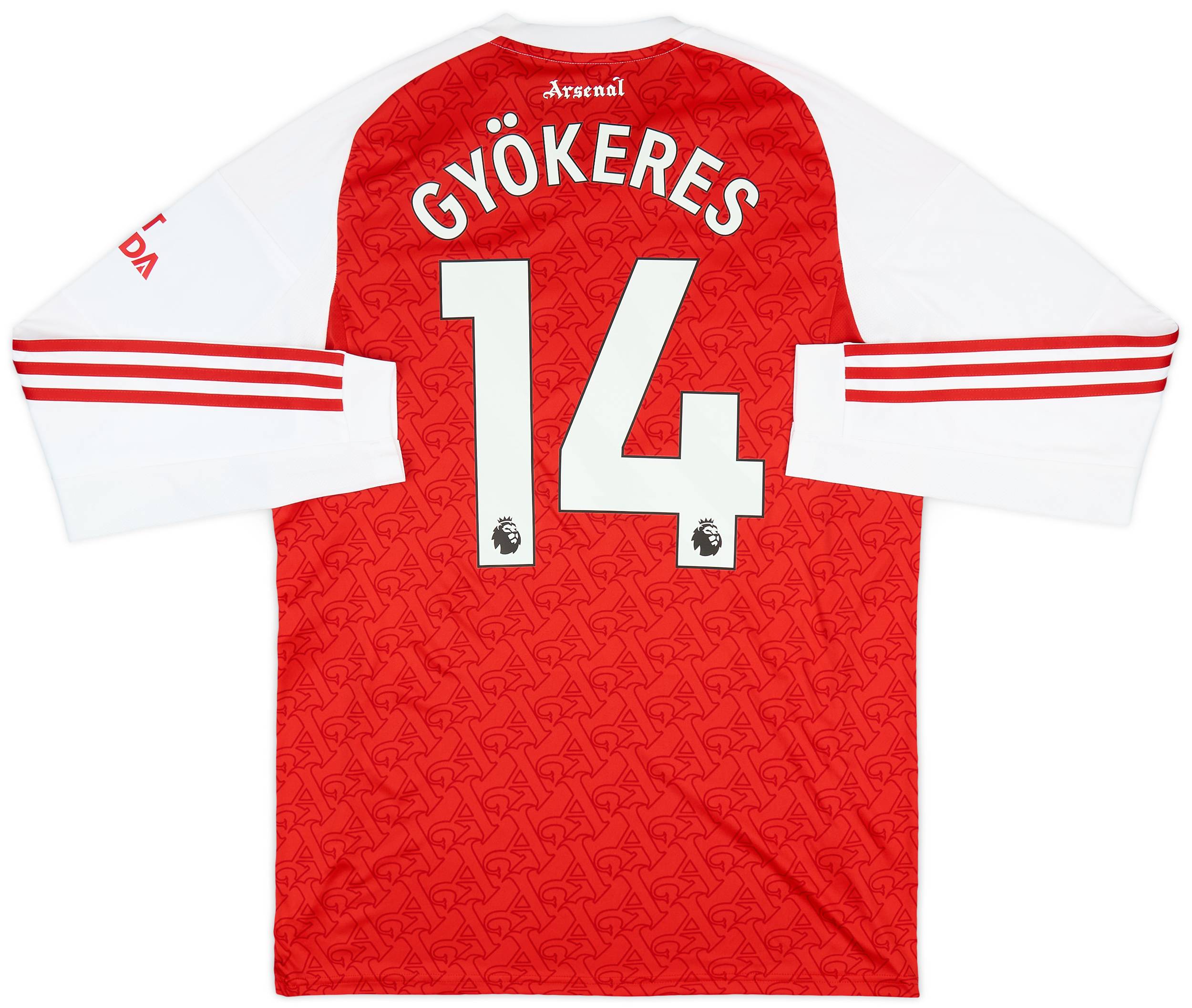 （14 番 GYÖKERES）2025 年アーセナルユニフォーム L 2025-26 Arsenal Home L/S Shirt Gyokeres #14