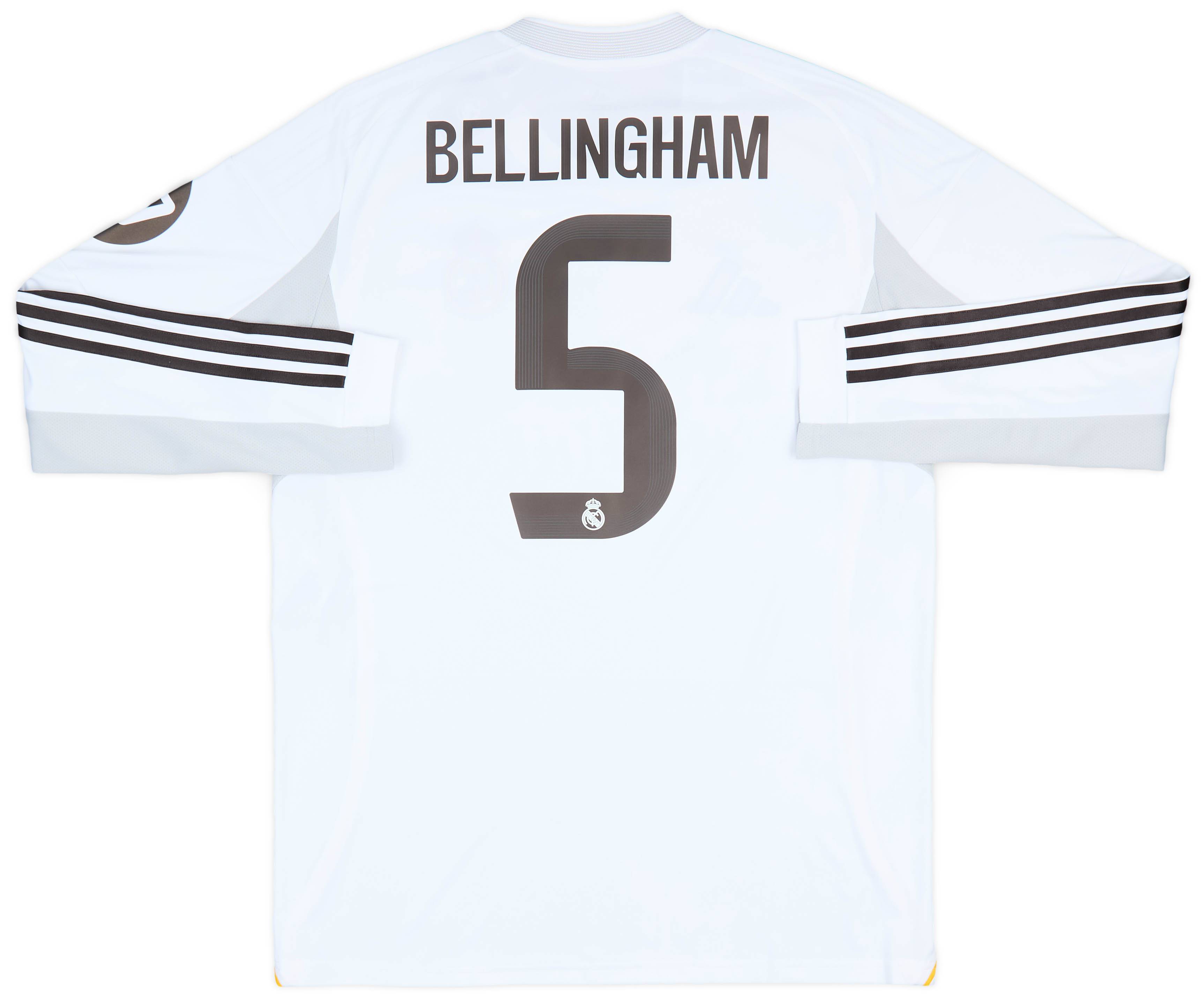 レアルマドリード BELLINGHAM 5番 シャツ グレー 公式 Jude Bellingham [* | ユニフォーム、アパレル、および