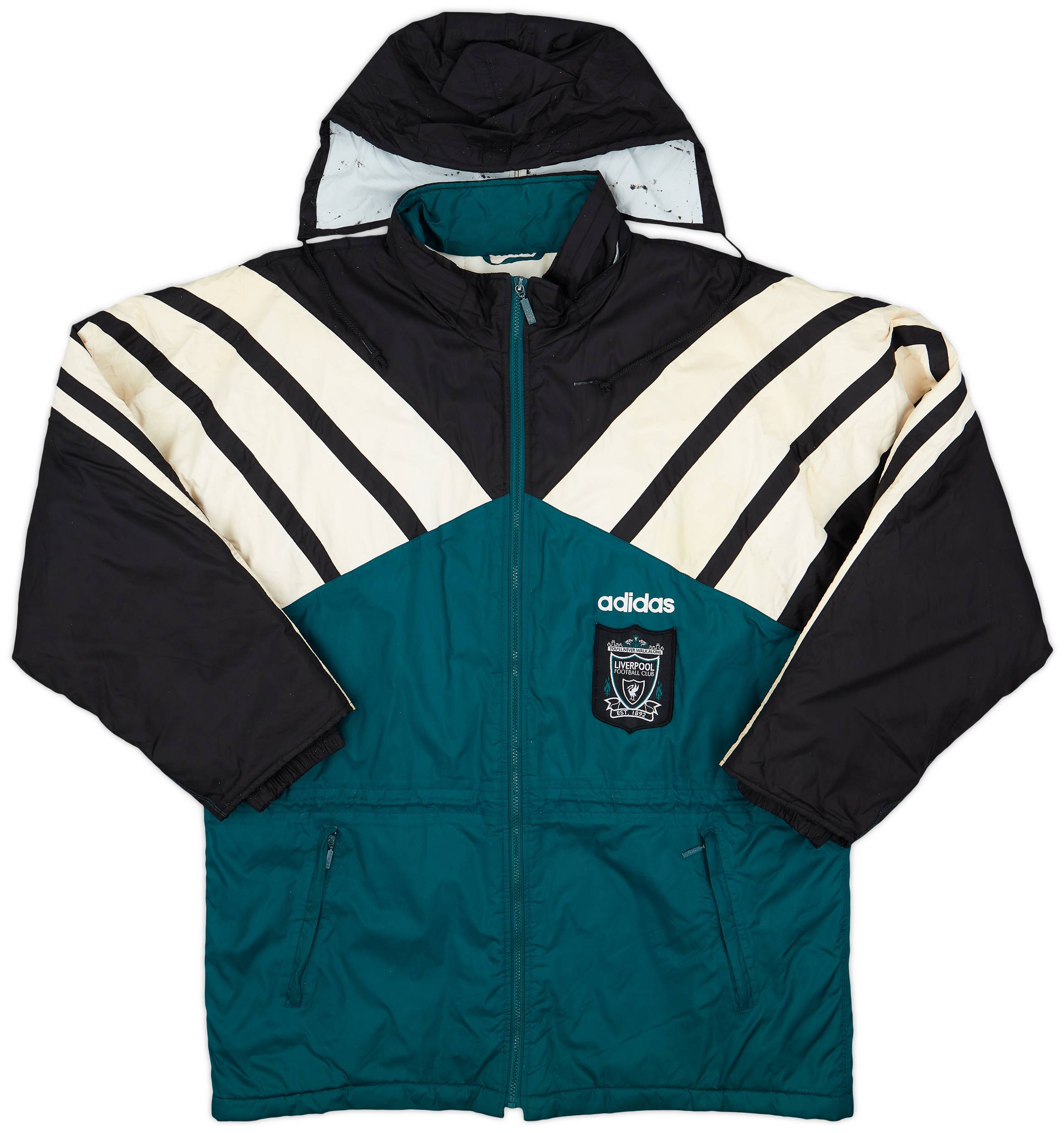 超爆安 Bench Padded adidas Liverpool 1995-96 Coat (L) - 6/10 - ウェア