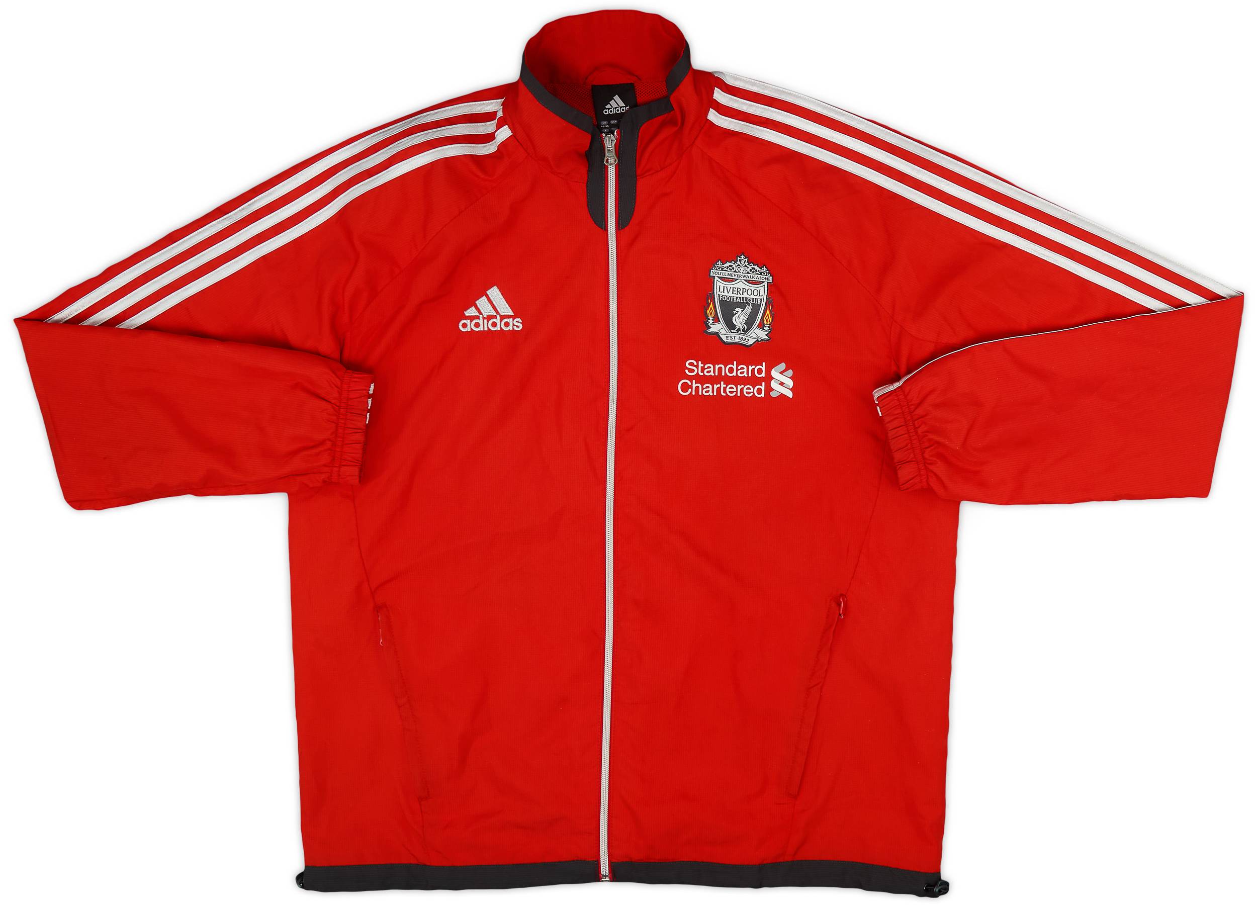adidas LIVERPOOL 2011-2012フード付きジャケット　L 2010-11 Liverpool adidas Track Jacket - 9/10 - (S)