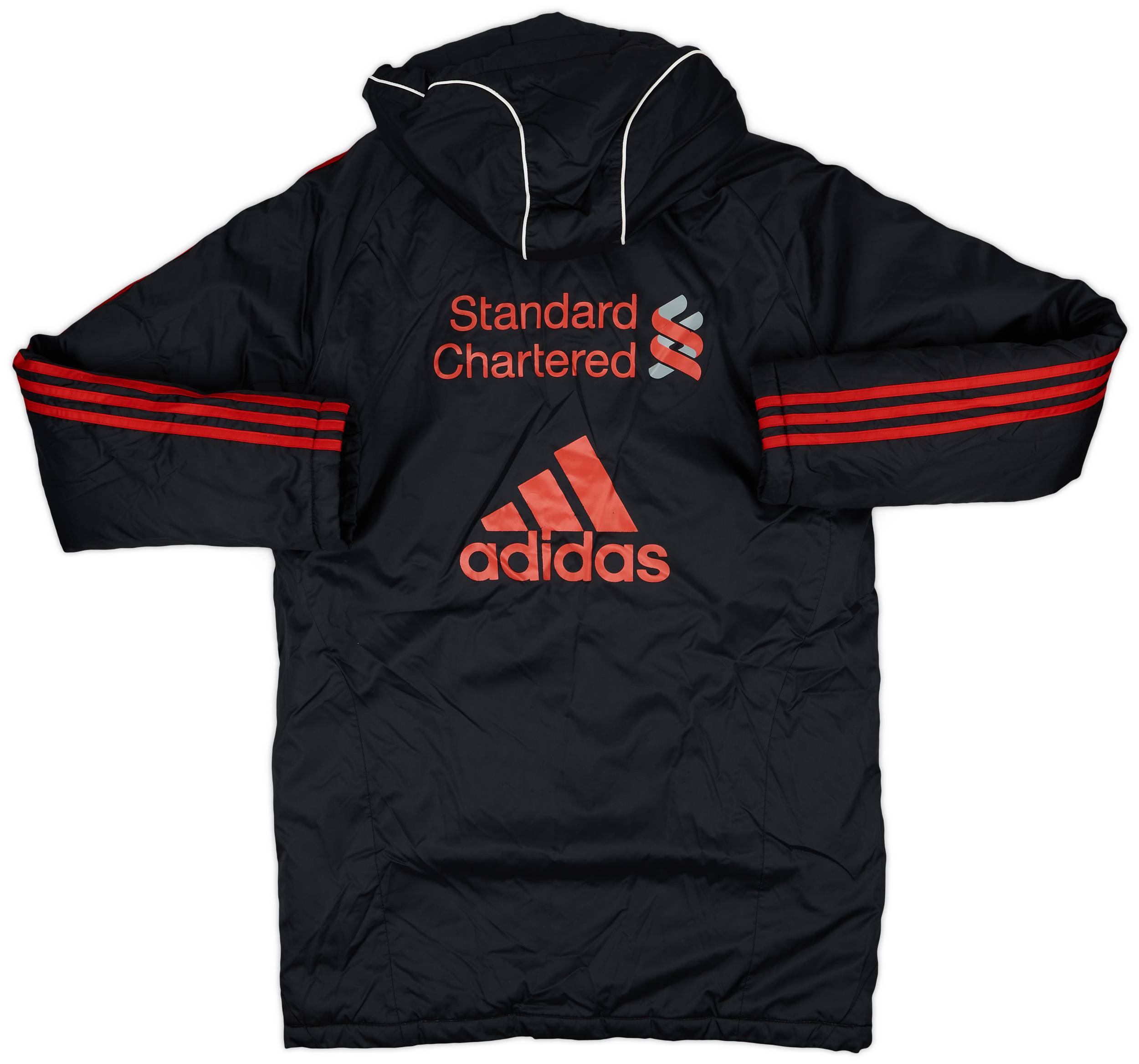 2010-11 Liverpool adidas Padded Bench Coat - 6/10 - (S)