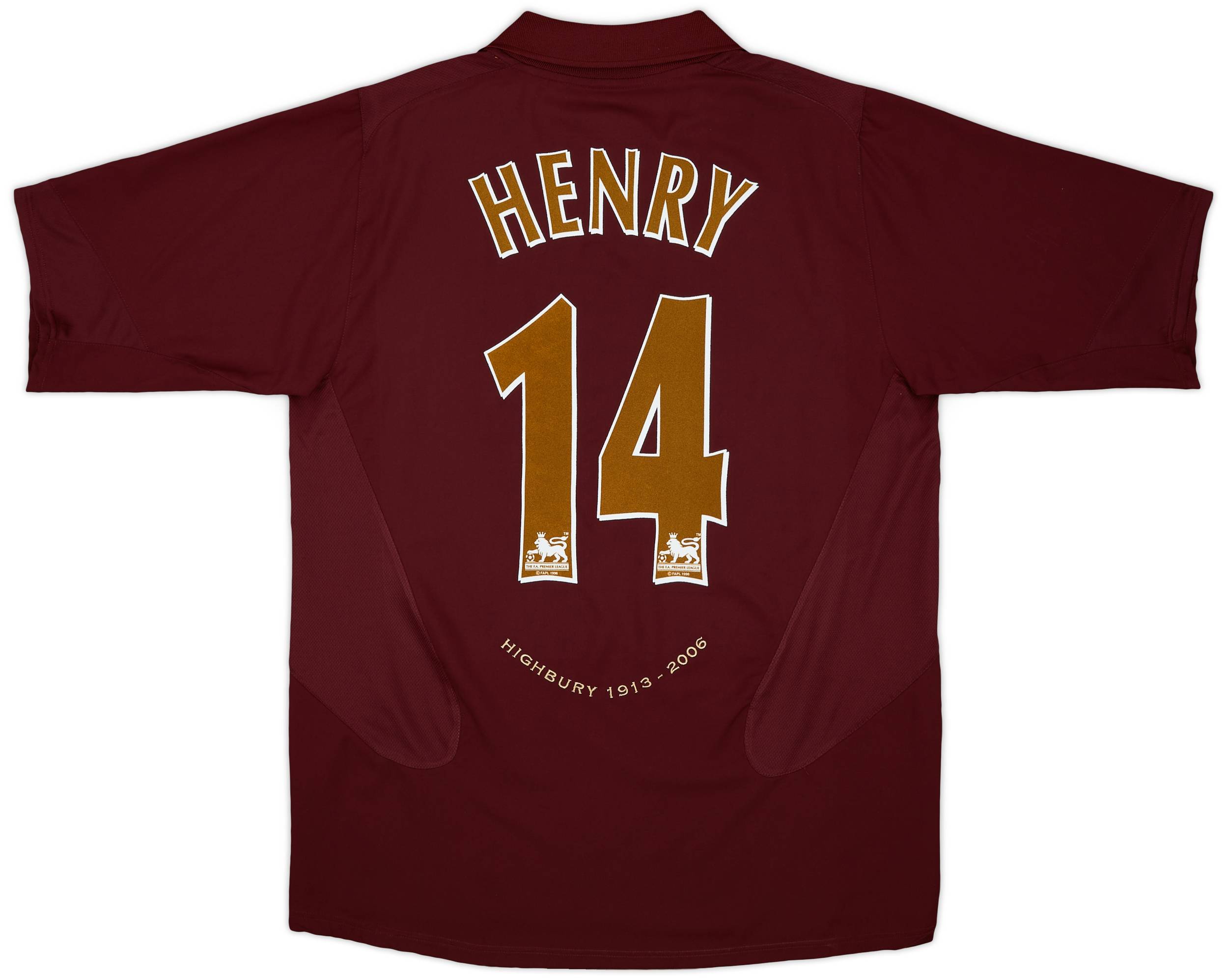 大人気新品をすべて 2005-06 Arsenal Home Shirt Henry #14 - 8/10 - (L) ウェア