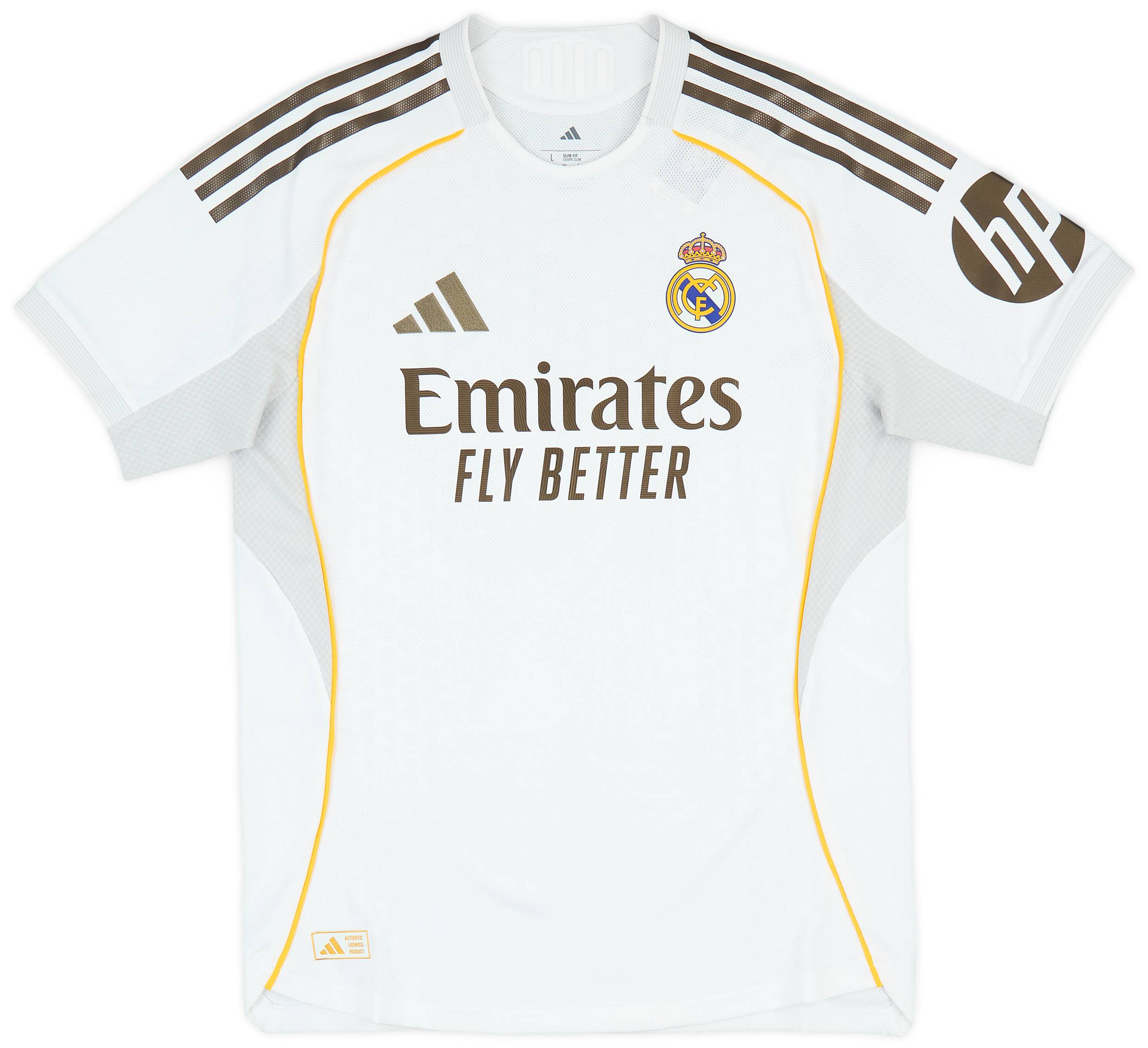 2025-26 Real Madrid Authentic Home Shirt Mbappe #10