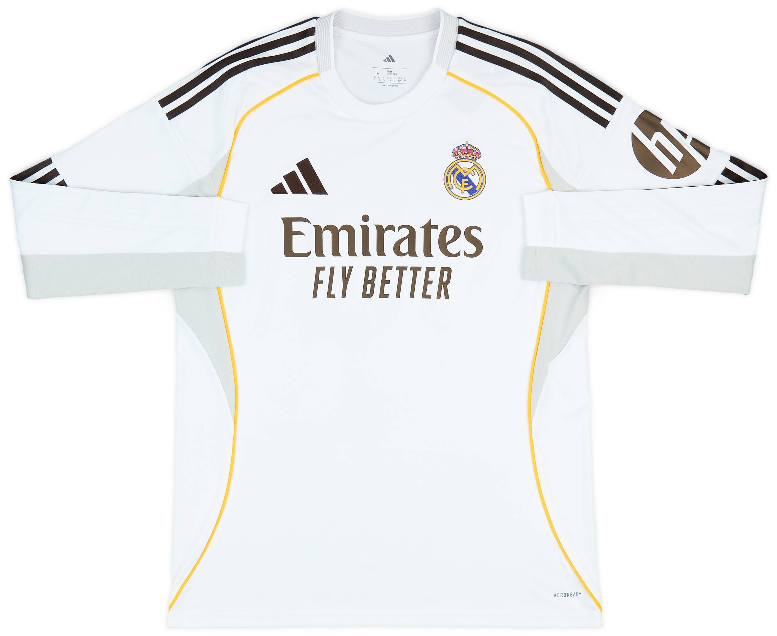 2025-26 Real Madrid Home L/S Shirt Mbappe #10