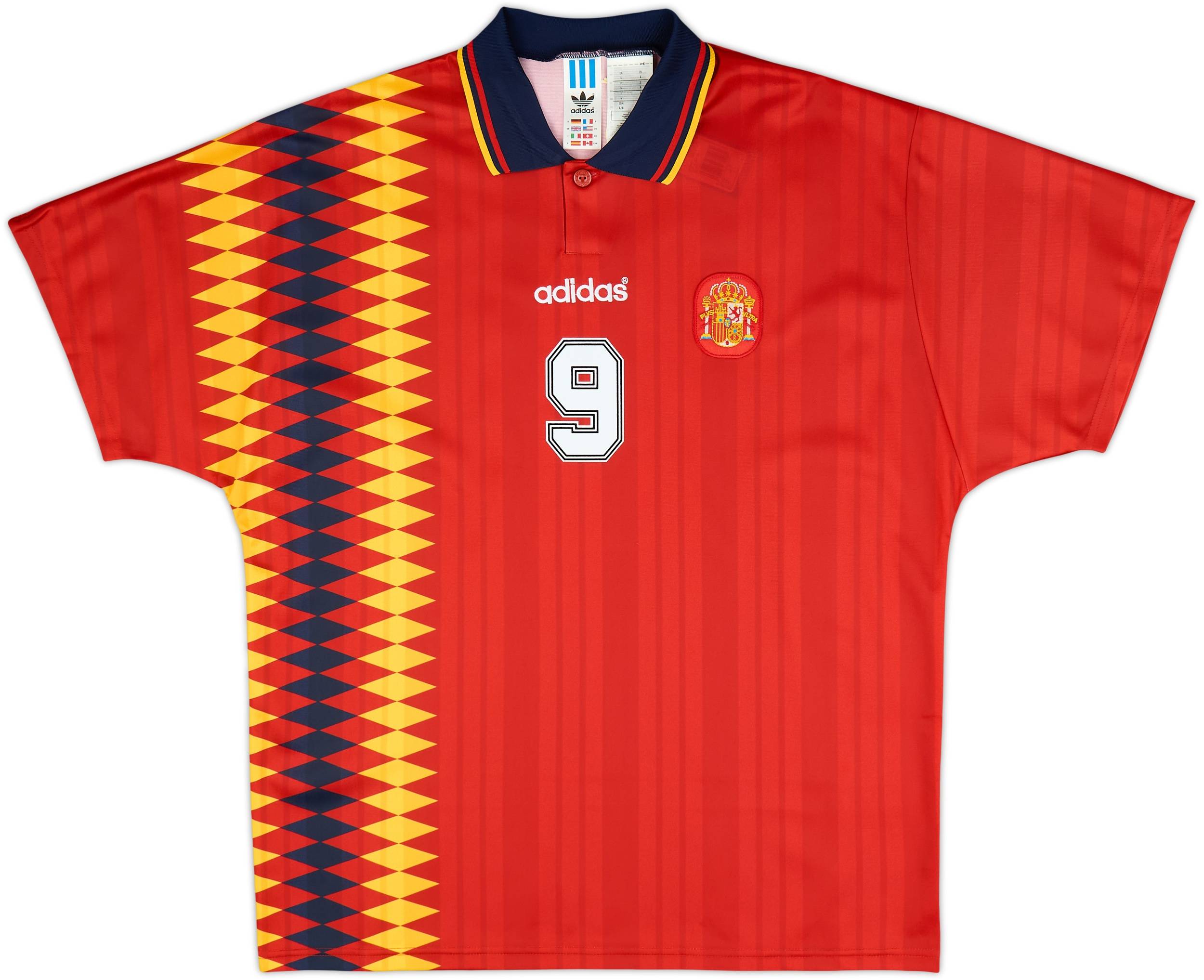 1994 Spain adidas Originals Reissue Home Shirt Guardiola #9