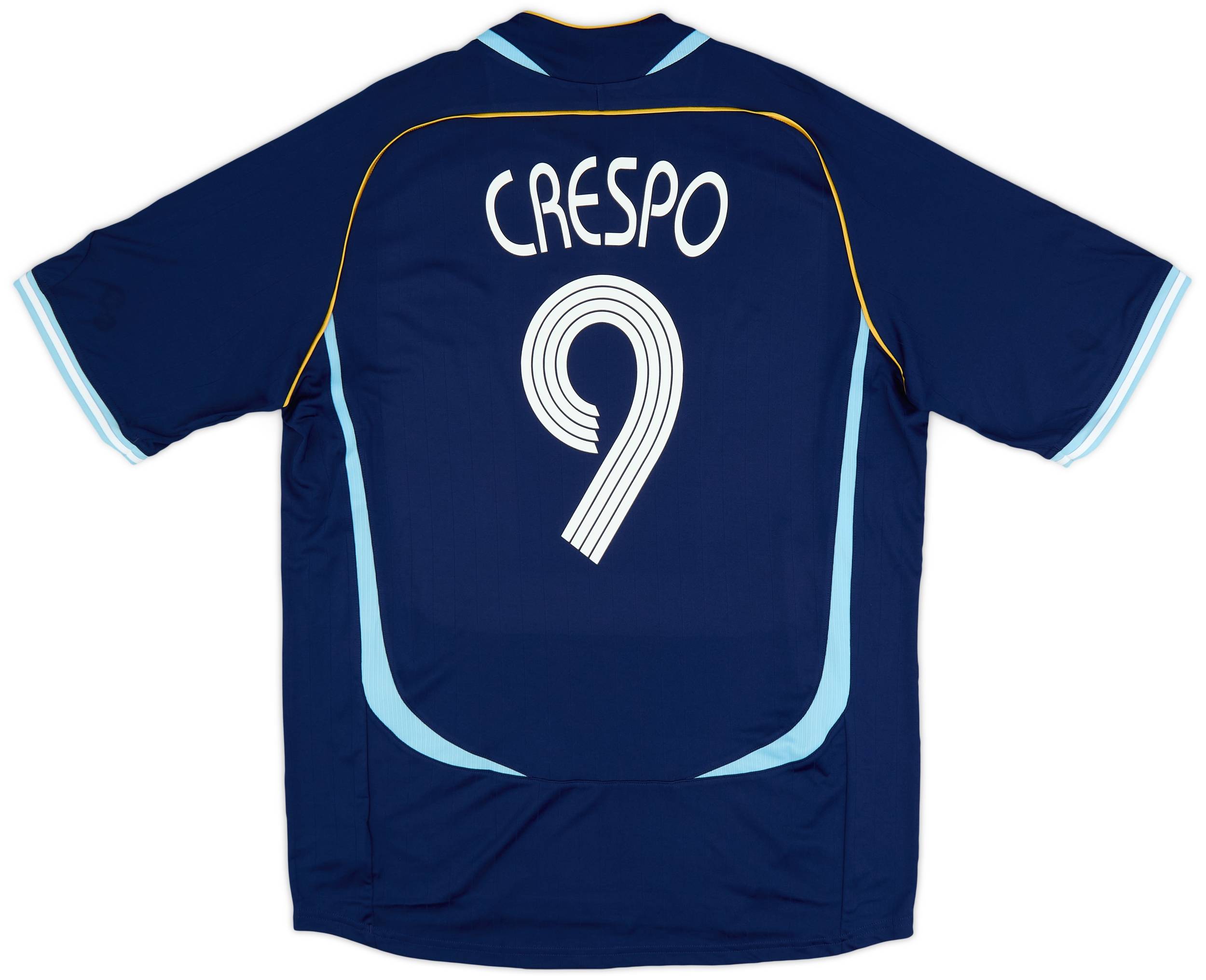 adidas CRESPO 9 サッカーシャツ 2006 Argentina adidas Reissue Away Shirt Crespo #9