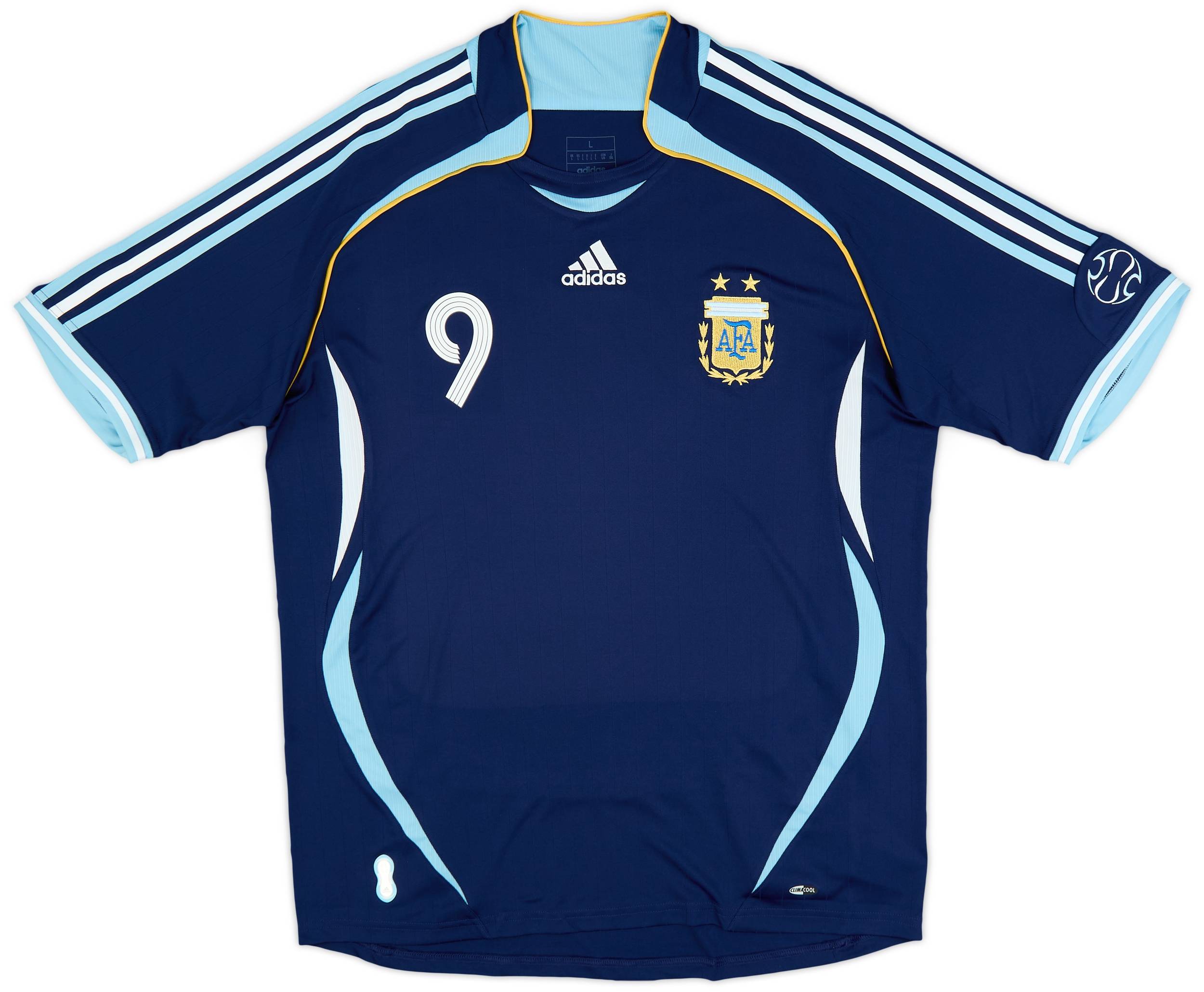 2006 Argentina adidas Reissue Away Shirt Crespo #9