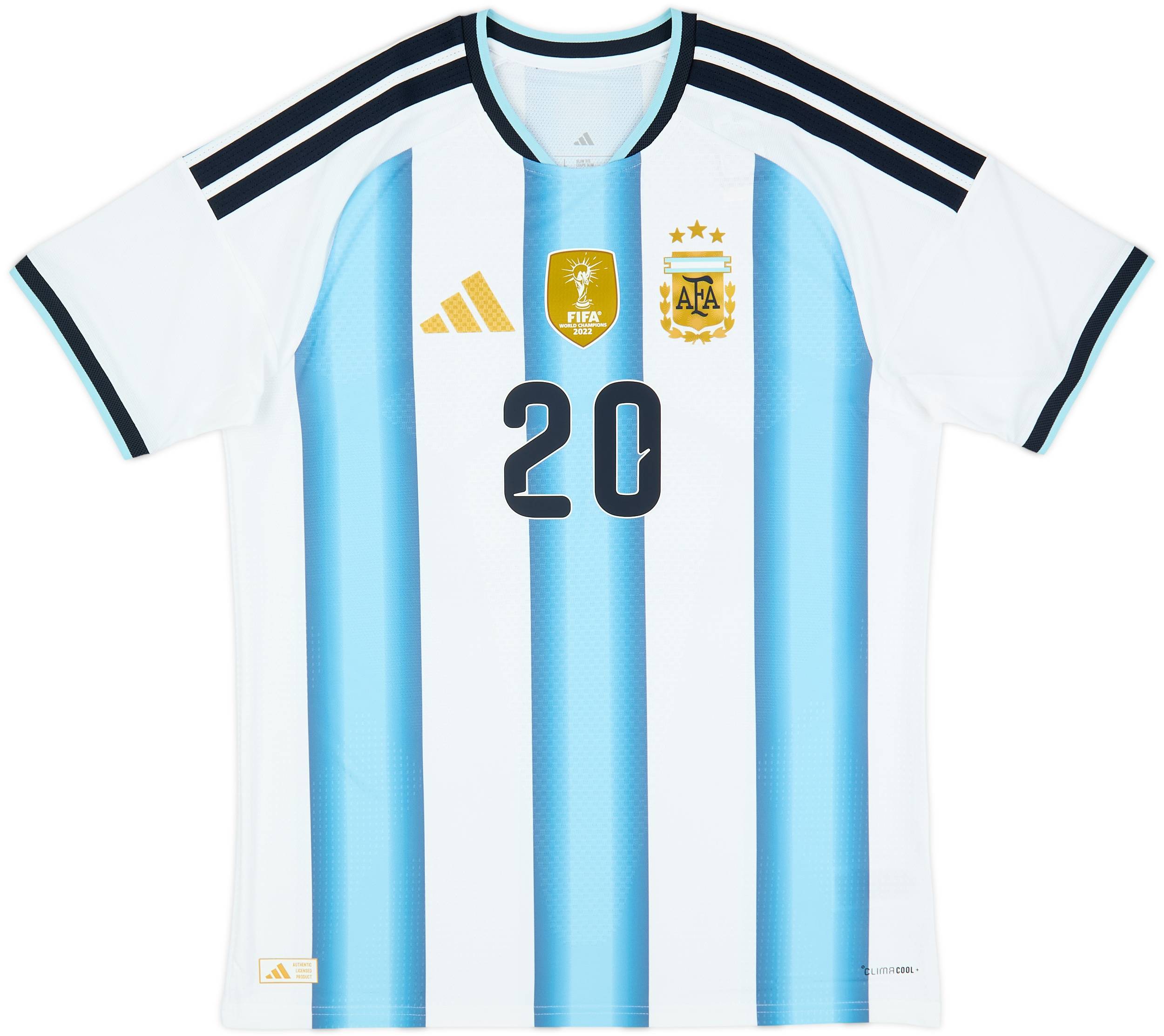 2026-27 Argentina Authentic Home Shirt Mac Allister #20