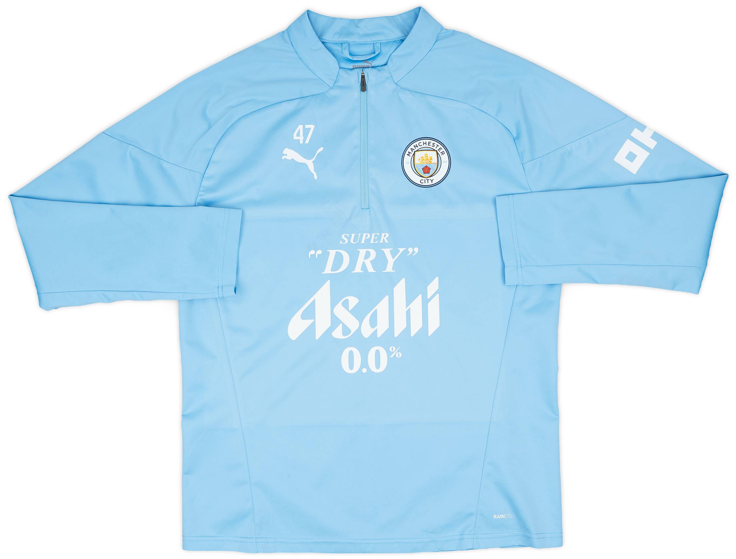 23-24 Manchester City フィル・フォーデン #47 2023-24 Manchester City Player Issue 1/4 Zip Rain Top #47