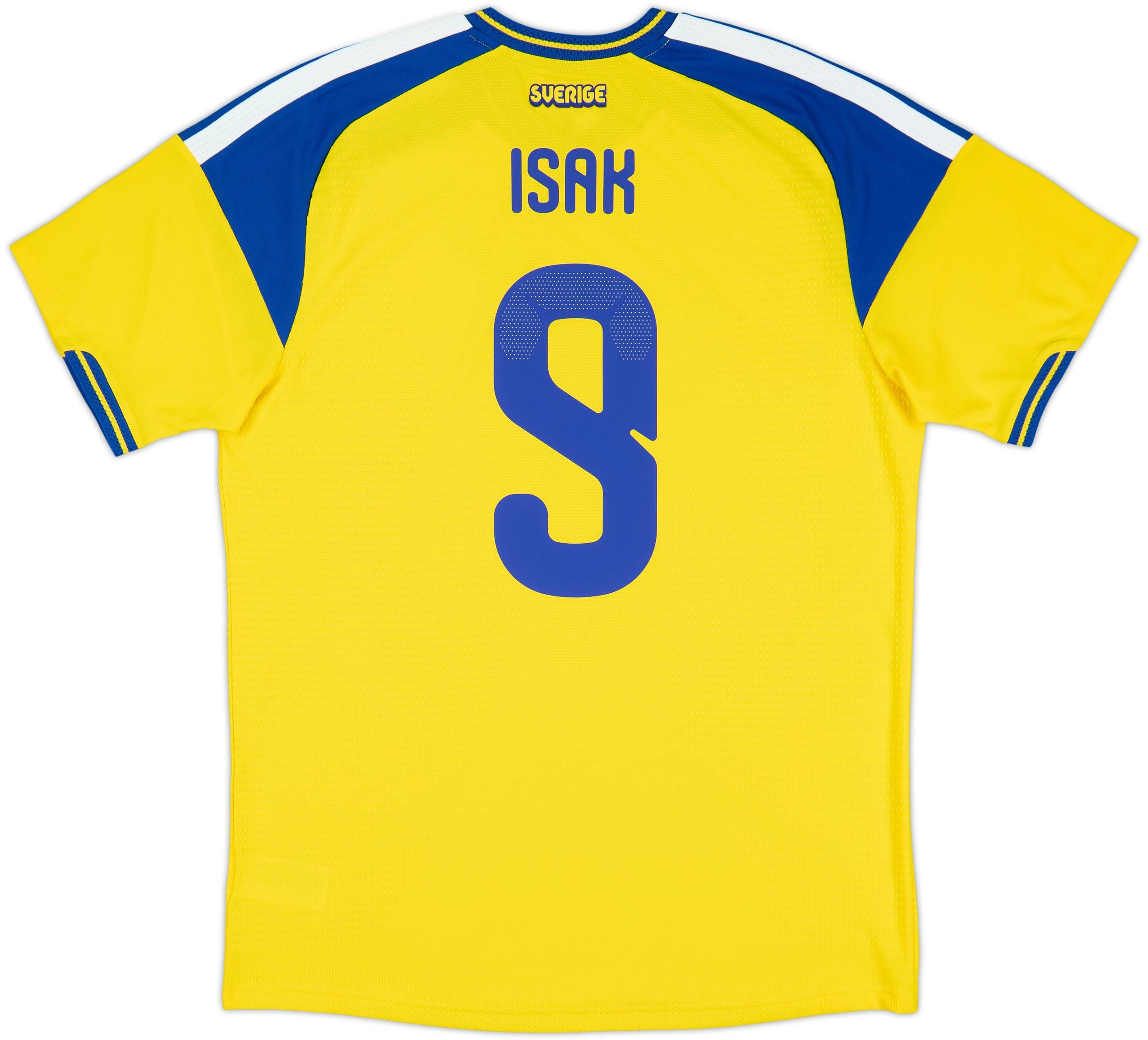 2026-27 Sweden Authentic Home Shirt Isak #9