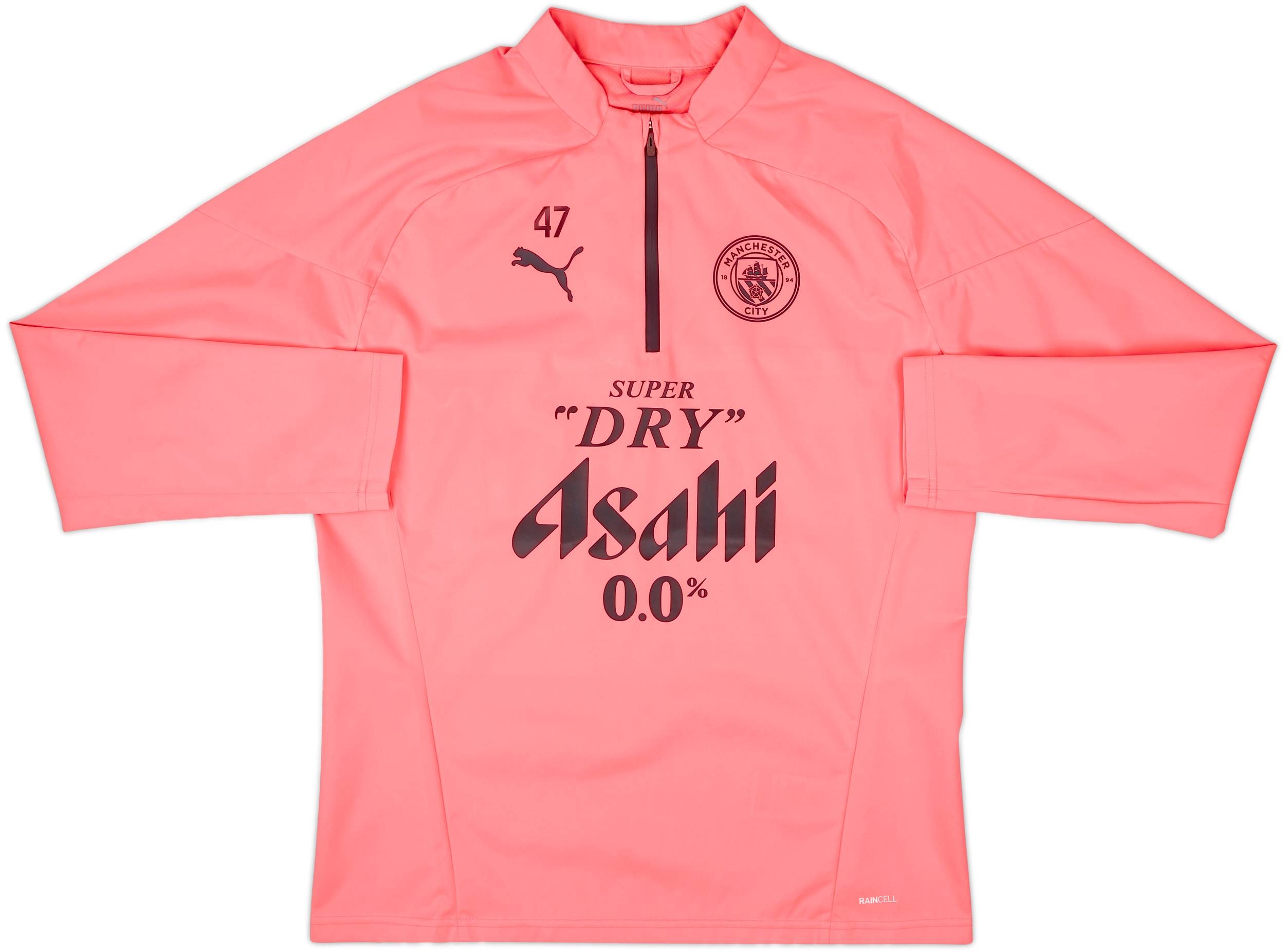 23-24 Manchester City フィル・フォーデン #47 2023-24 Manchester City Player Issue 1/4 Zip Rain Top #47