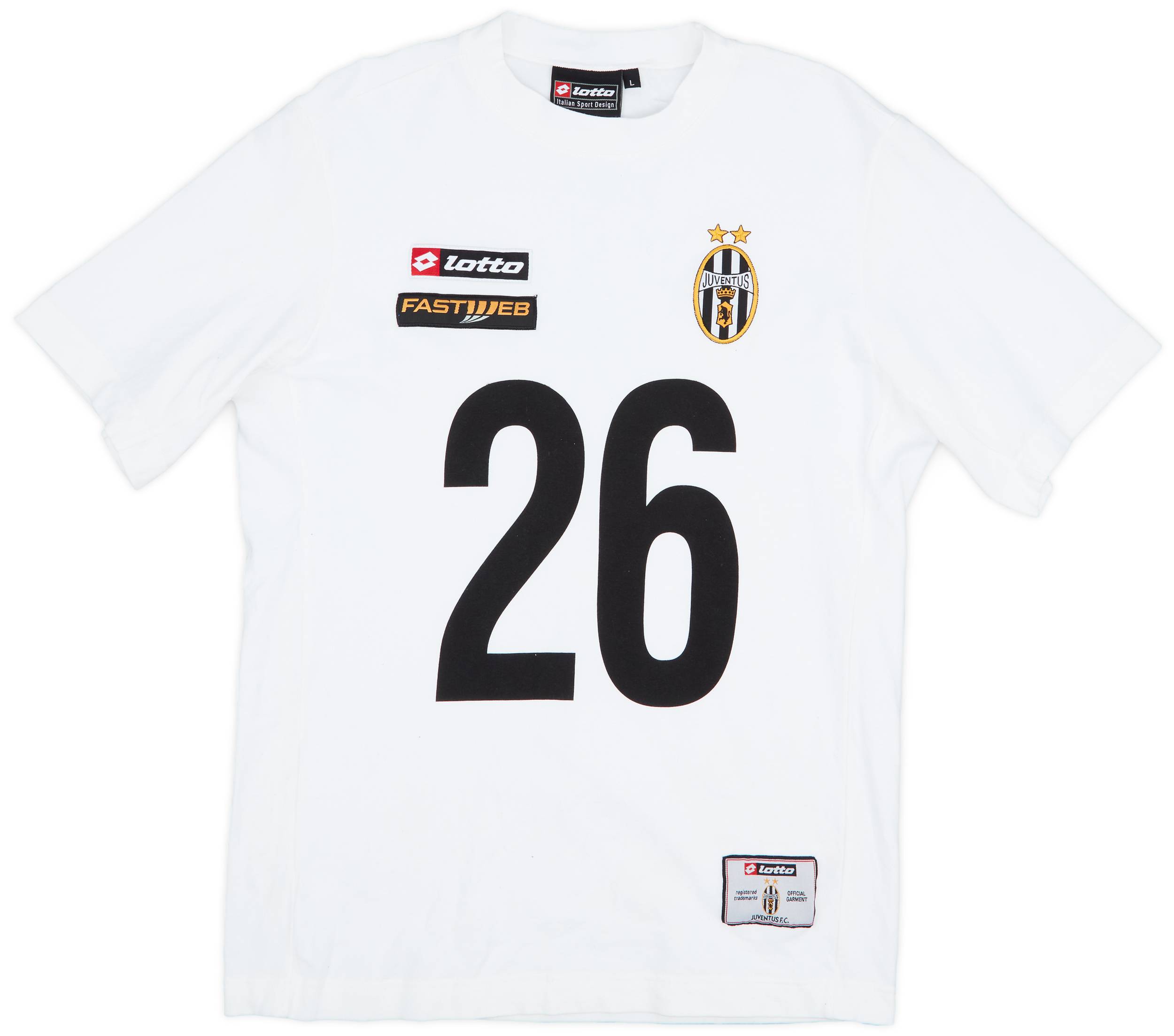 2002-03 Juventus Lotto 'Campeones #26' Cotton Tee - 7/10 - (L)