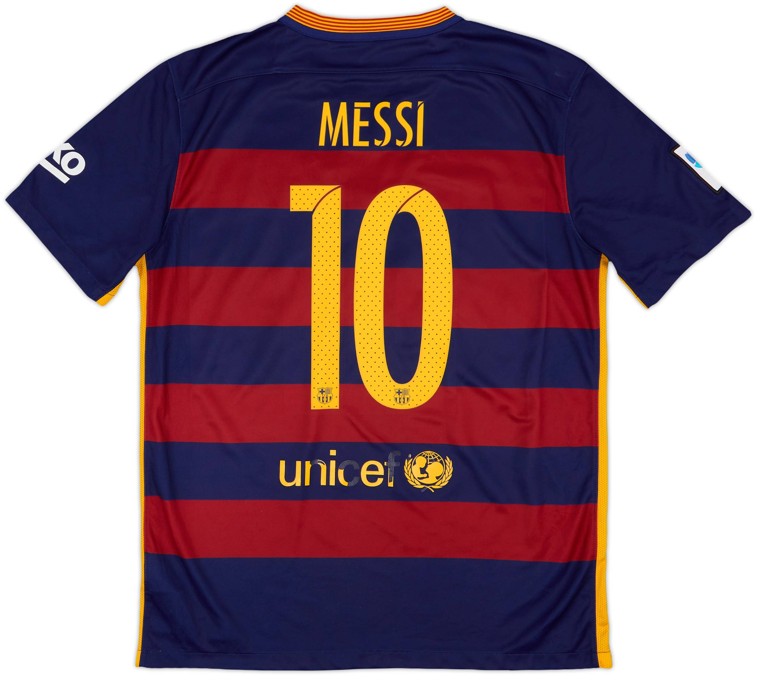 2015 FCバルセロナ ホーム　No.10 MESSI 2015-16 Barcelona Home Shirt Messi #10 - 5/10 - (L)