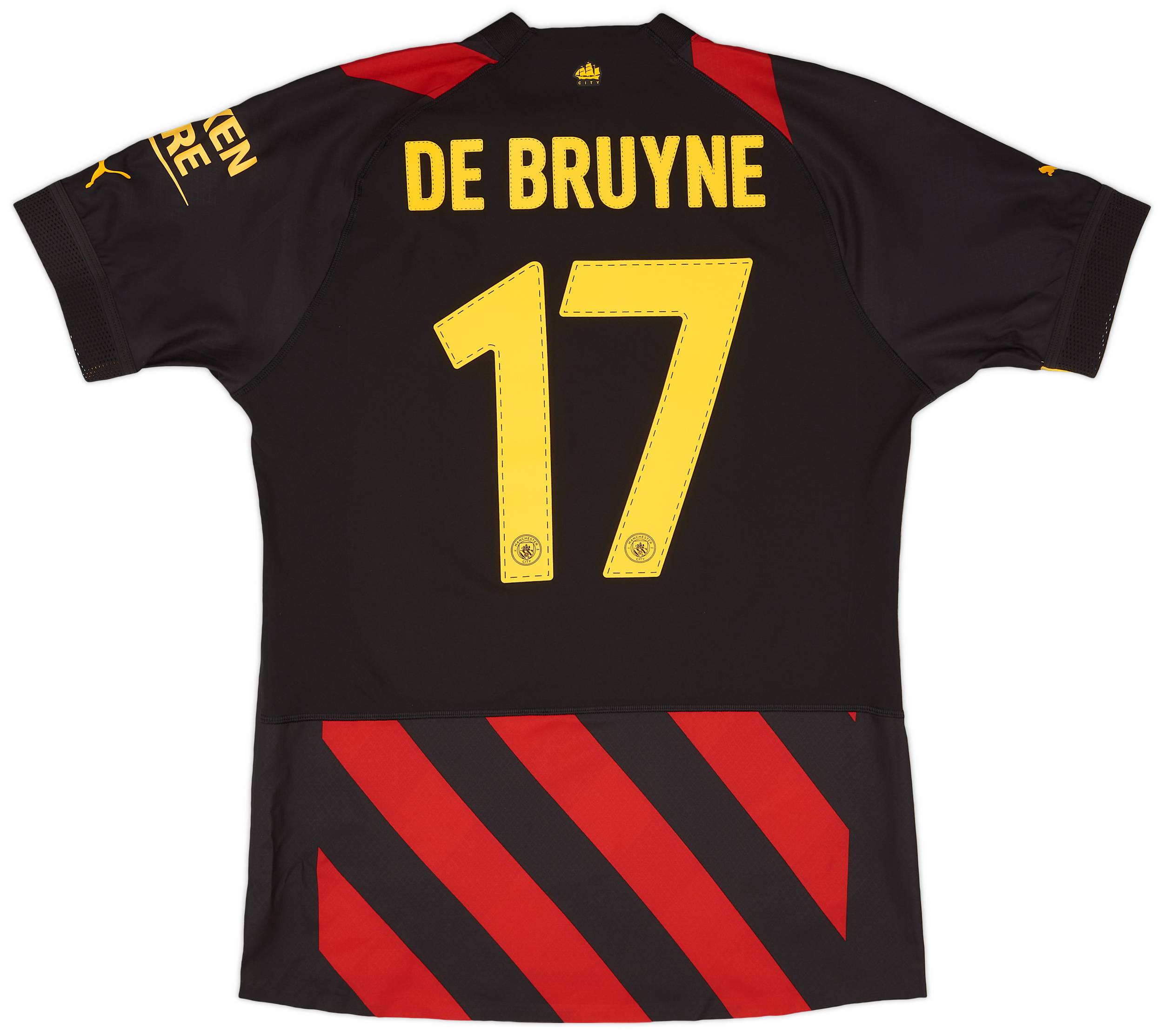 2022-23 Manchester City Player Issue Away European Shirt De