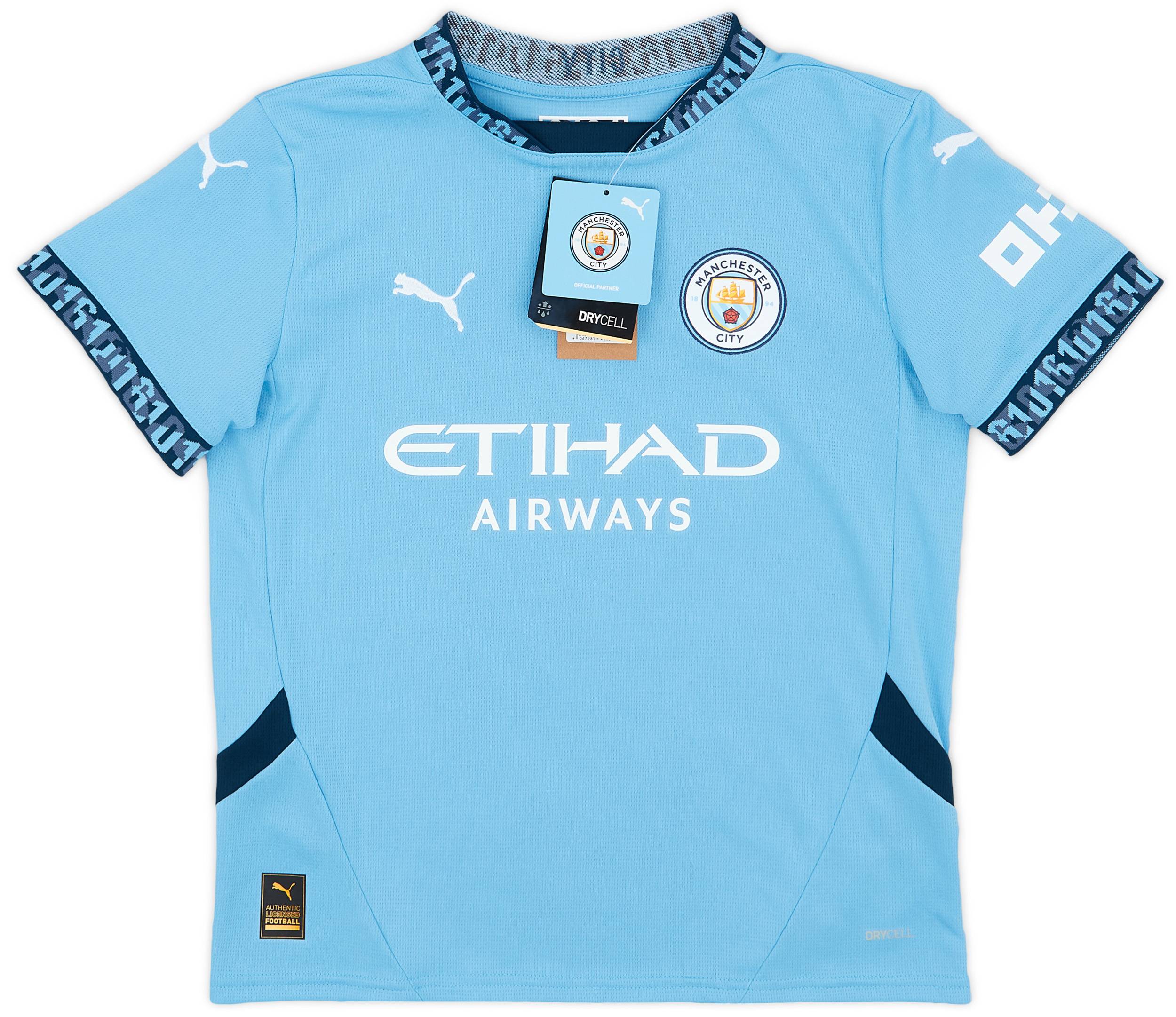 100％本物 2024-25 Manchester City Home Shirt Haaland #9 (KIDS) ウェア