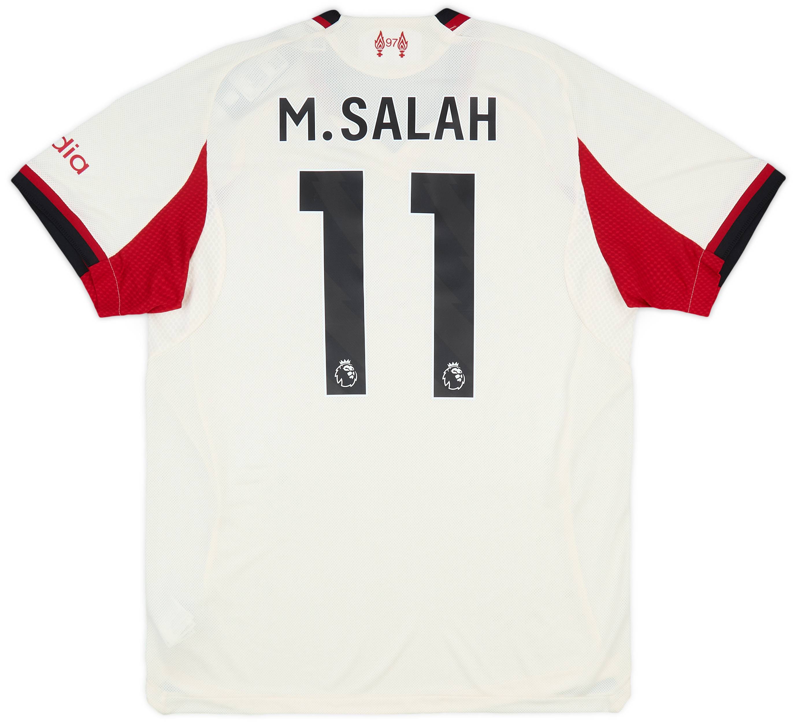 サイン入り　Liverpool M.SALAH 11 シャツ　サラー　アウェイ 2025-26 Liverpool Authentic Away Shirt M.Salah #11